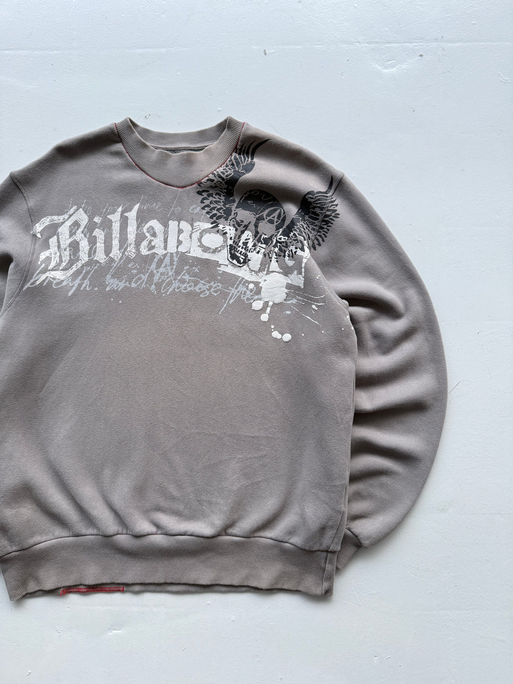 Beige Billabong 00's Vintage Y2K Surfer Graphic Sweatshirt Jumper - XL
