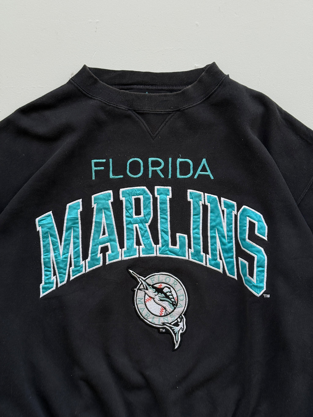 Logo Athletic Florida Marlins 90's Vintage MLB Sweatshirt - XL