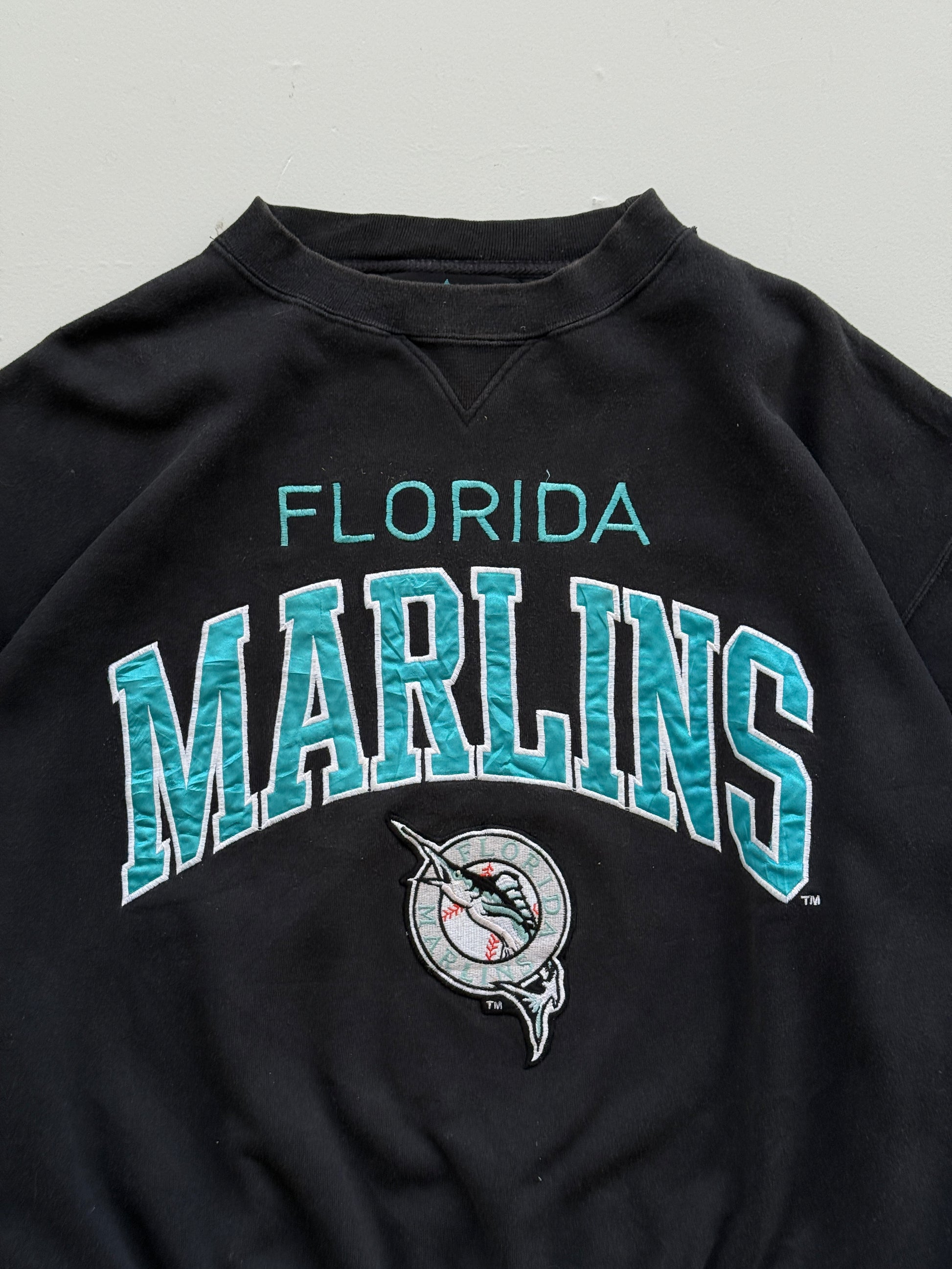Logo Athletic Florida Marlins 90's Vintage MLB Sweatshirt - XL
