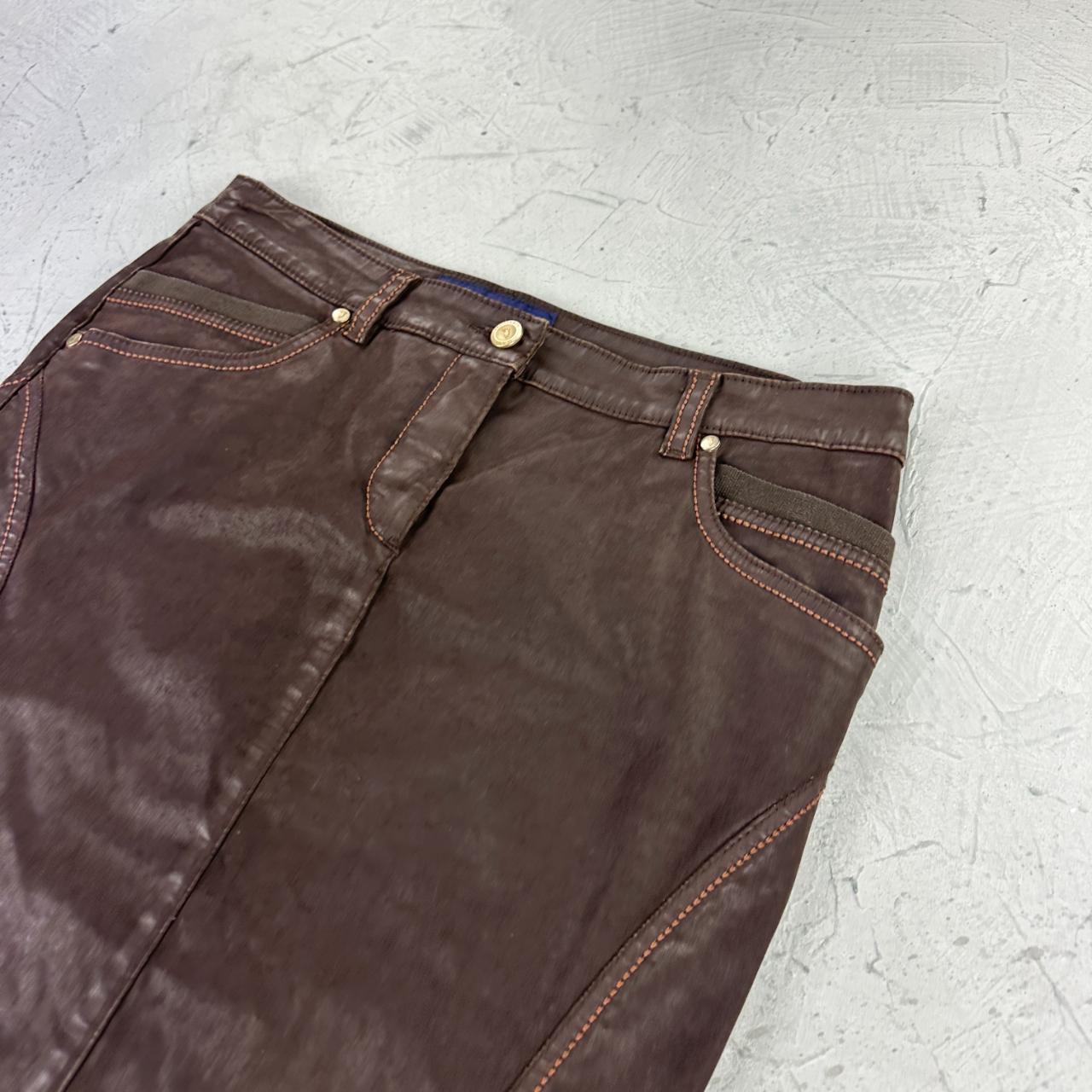 Trussardi Brown Vintage Skirt - W30 L21 Medium
