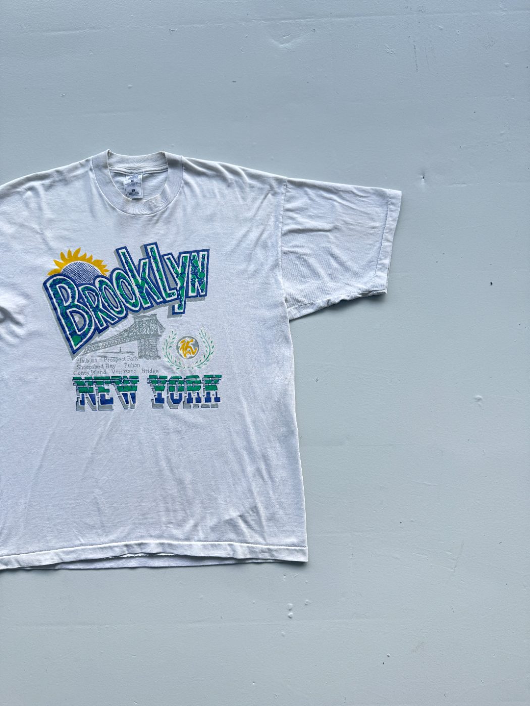 Brooklyn New York Single Stitch 90's Vintage Graphic T-Shirt - XL