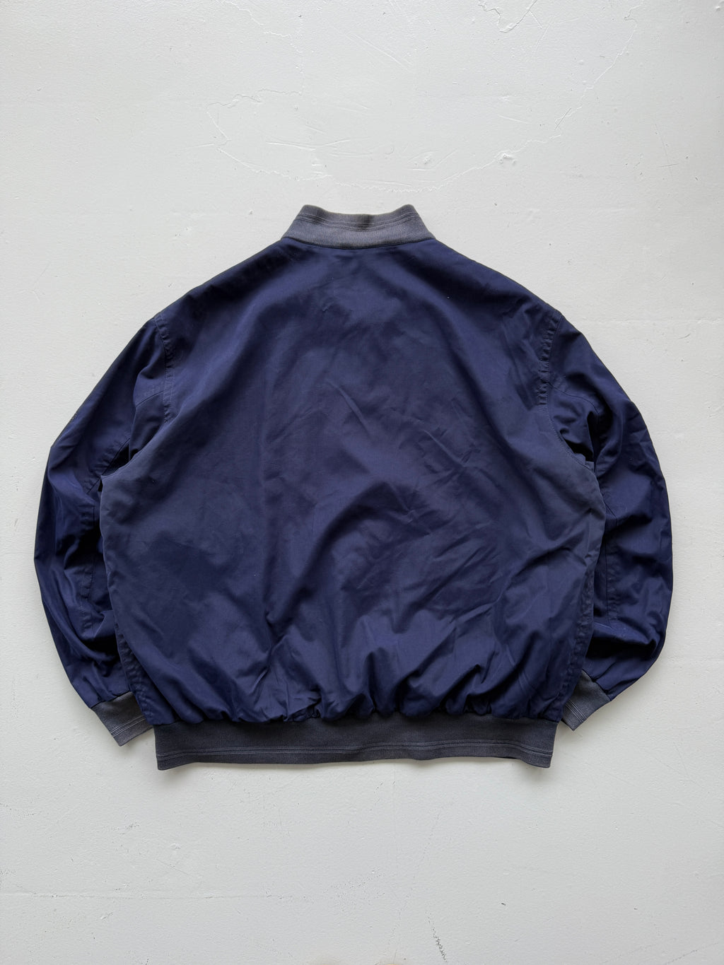 Blue Hugo Boss Golf 90's Vintage Wind Breaker Bomber Jacket - XL