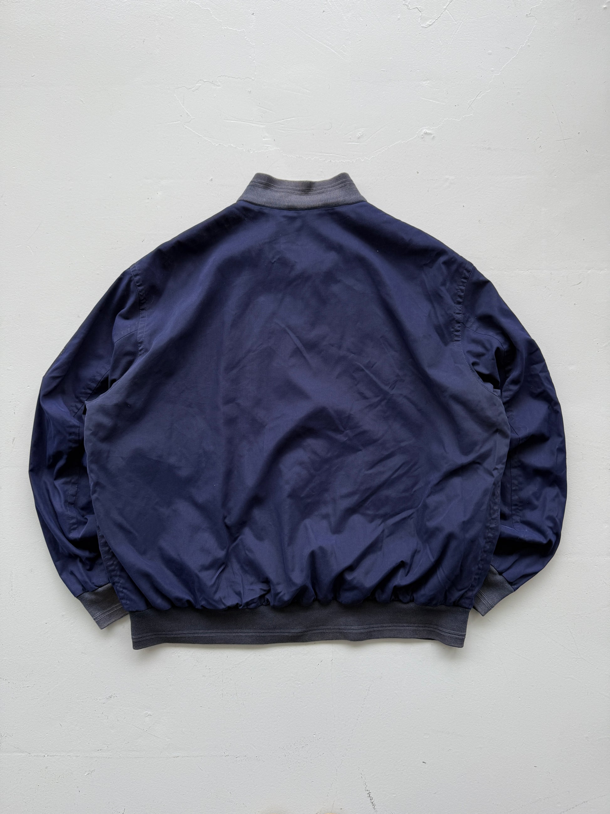 Blue Hugo Boss Golf 90's Vintage Wind Breaker Bomber Jacket - XL