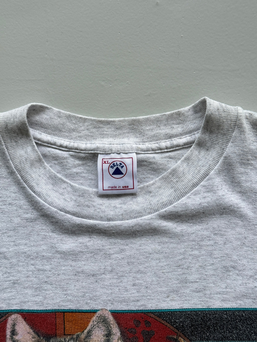 Native American Wolf Graphic 90's Delta Vintage T-Shirt - XL