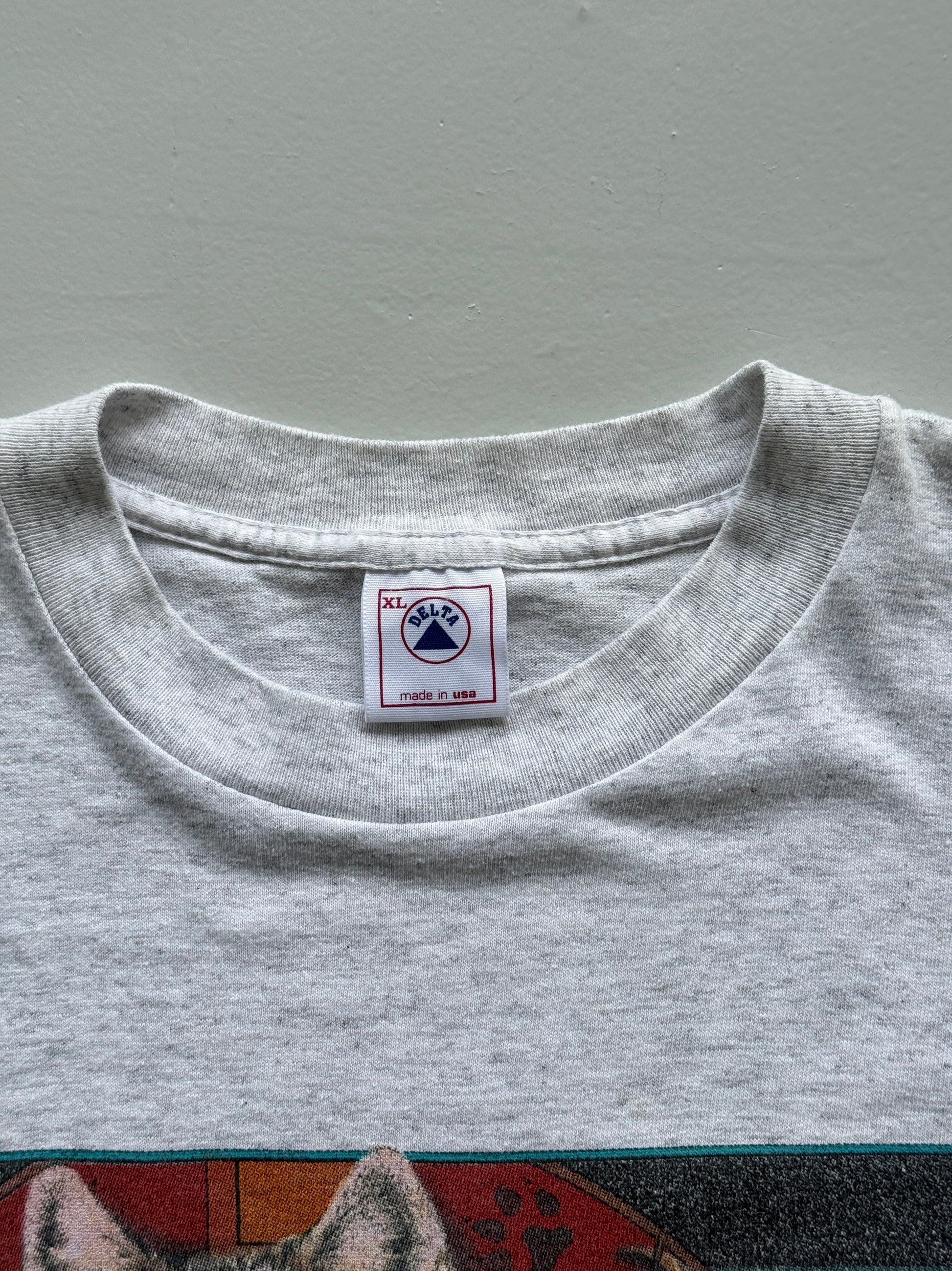 Native American Wolf Graphic 90's Delta Vintage T-Shirt - XL