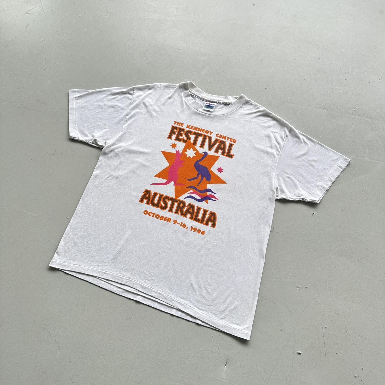 White Festival Australia 1994 Vintage 90's T-shirt - Boxy XL