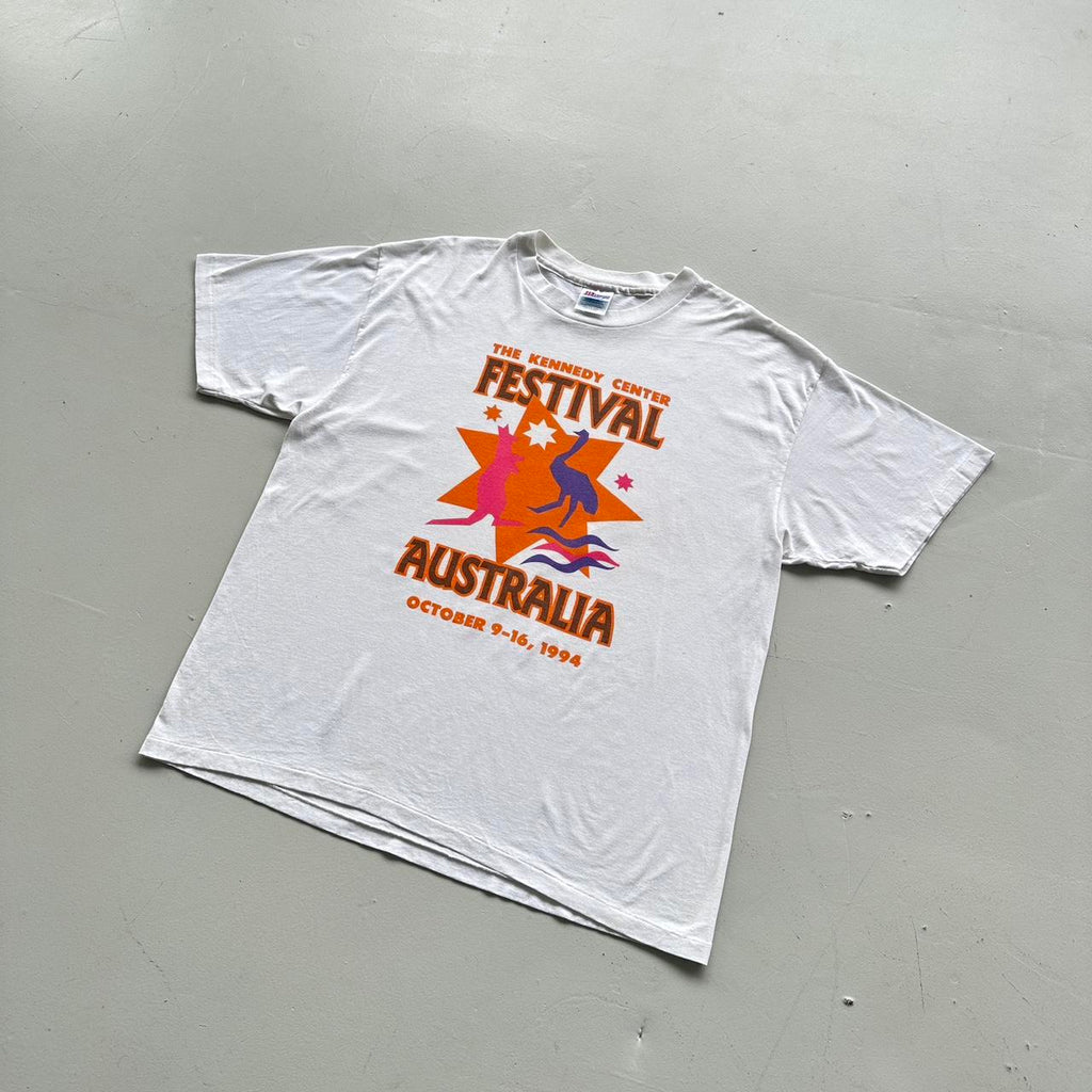 White Festival Australia 1994 Vintage 90's T-shirt - Boxy XL