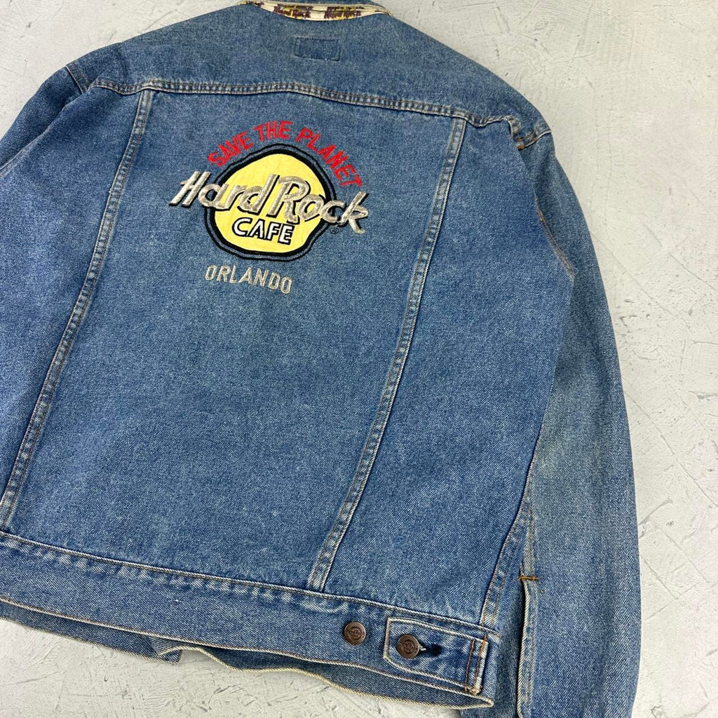 Vintage Hard Rock Denim Jacket - Large