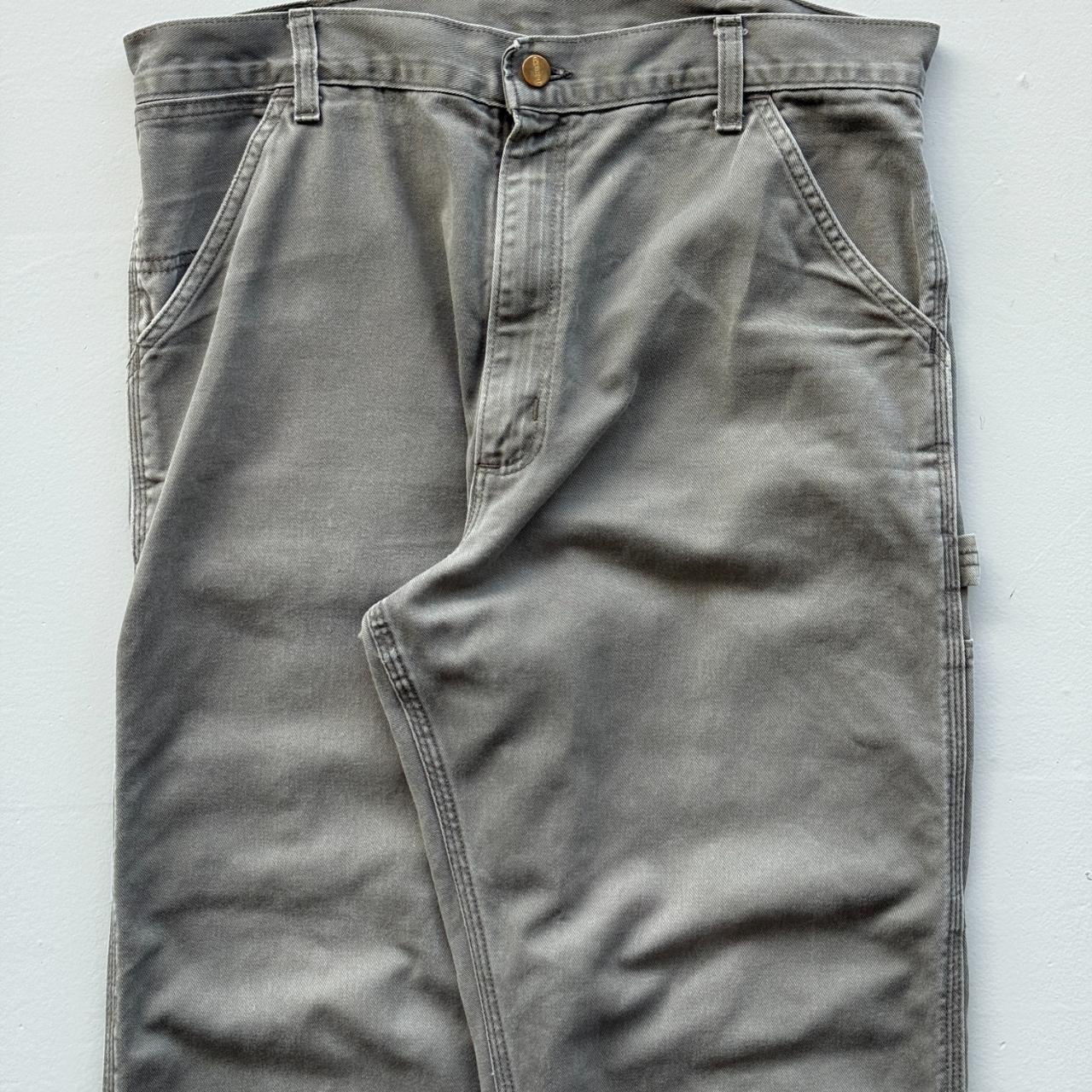 Grey / Khaki Carhartt Vintage Carpenter Pants - 34" x 32"
