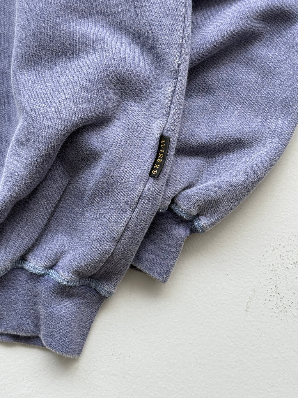 Light Blue / Purple Avirex 90's Vintage Graphic Sweatshirt Jumper - XL