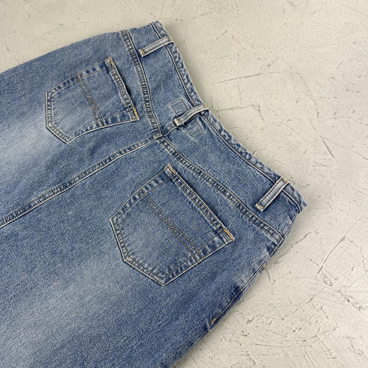 Hydraulic Denim Vintage Maxi Skirt - 10 W30 L35