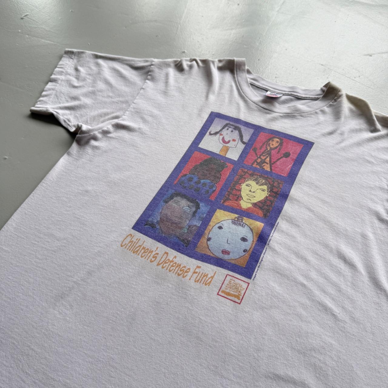 White Chrildrens Defence Fund 90s Vintage Graphic T-Shirt - XL