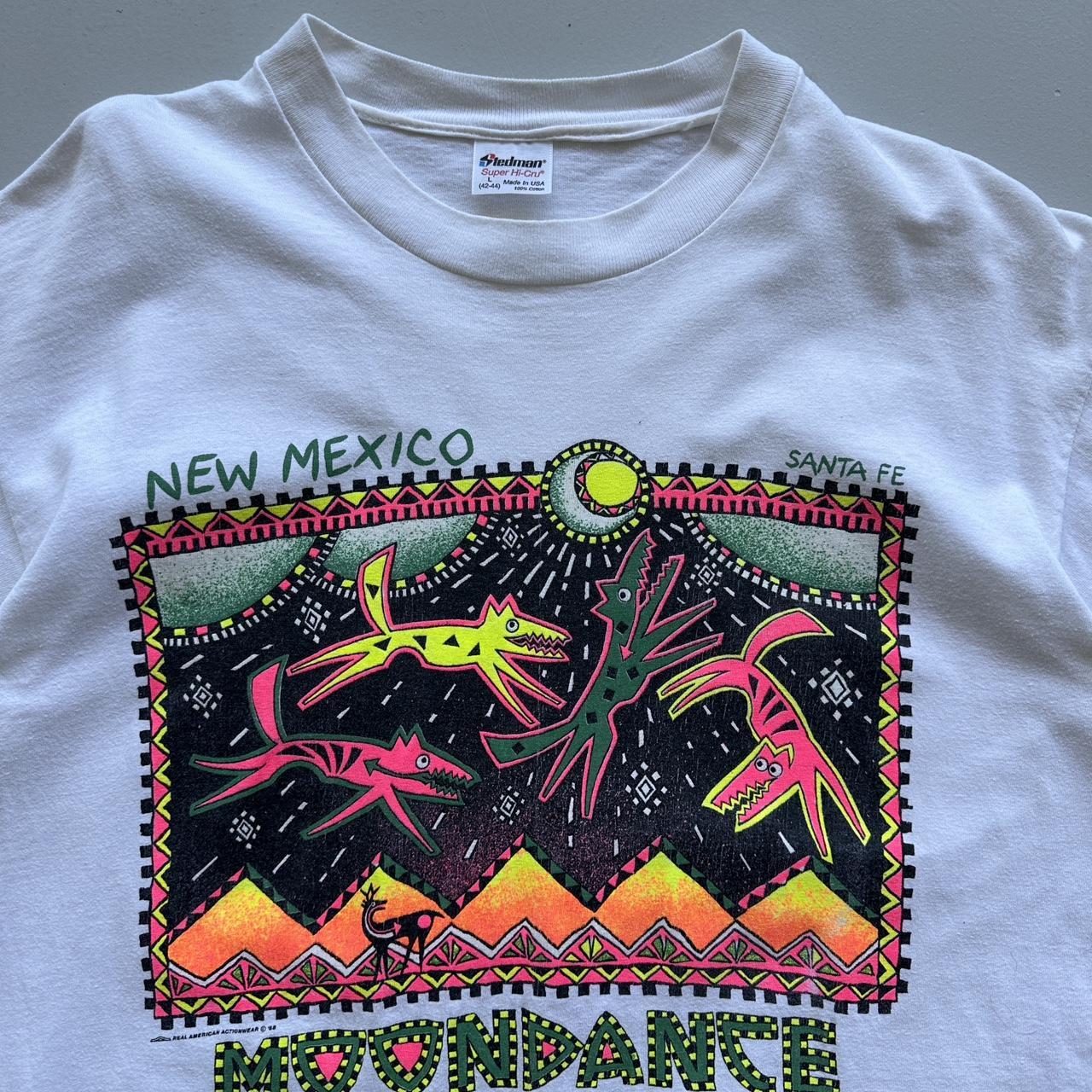 White New Mexico 90s/80s Americana Vintage T-shirt - Medium