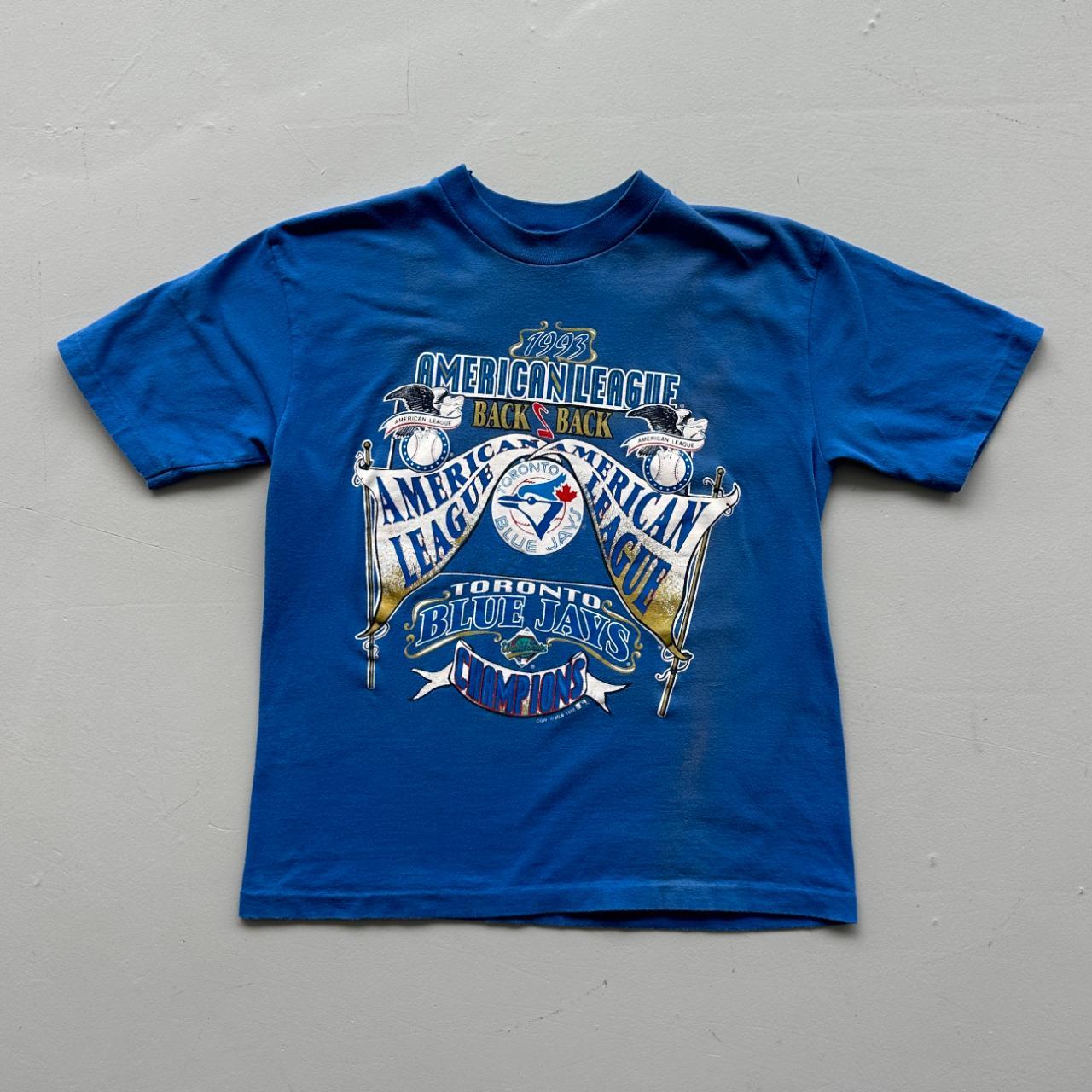 Blue Toronto Blue Jays 90s Vintage T-shirt - Size 10