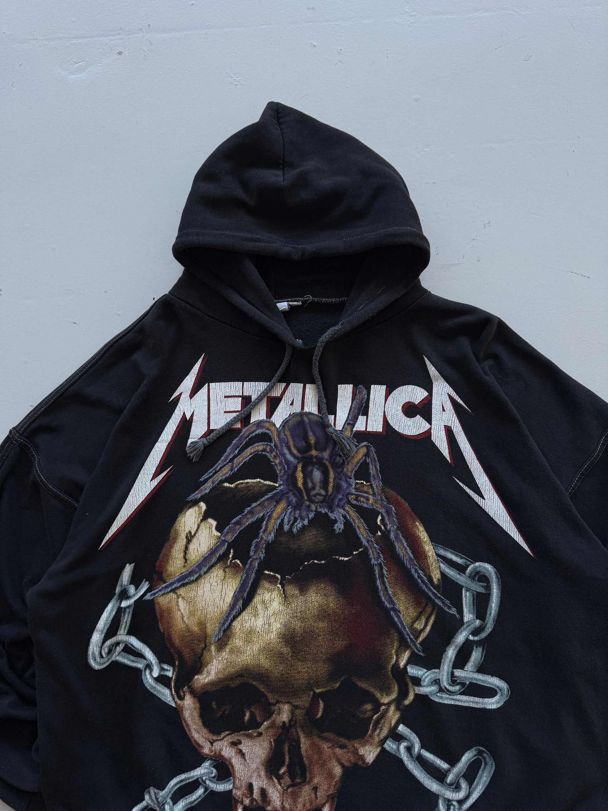 Black Metallica Euro Boot Tour Vintage Bootleg Hoodie - XL