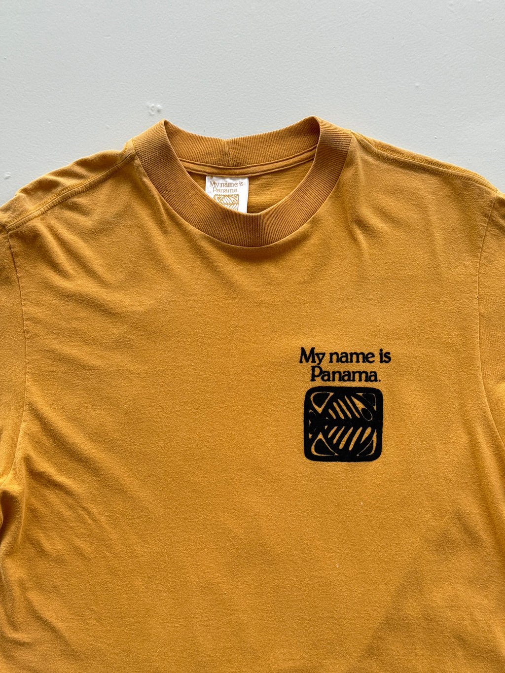 Yellow Panama 90's Vintage Single Stitch Surfwear Graphic T-Shirt - Medium