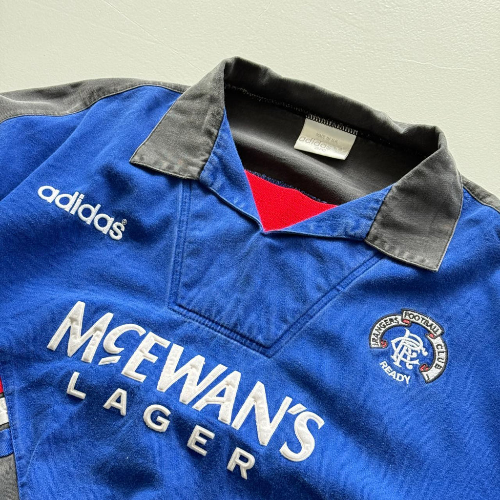 Adidas Rangers Glasgow 1992-1994 Rare Training Drill Top Jacket - Medium
