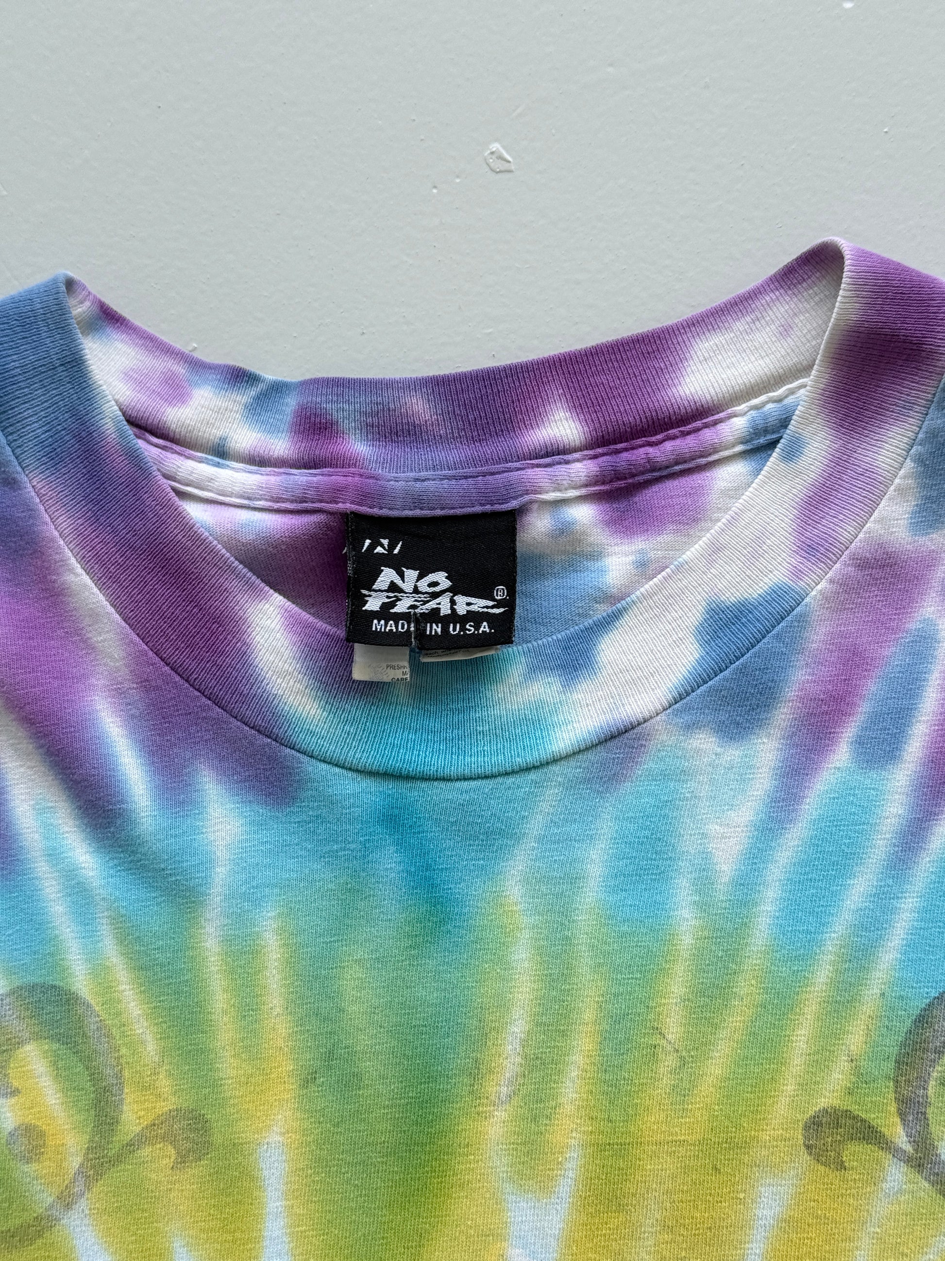 Blue Tie-Dye Aerosmith 90's Vintage Graphic Band T-Shirt - XL