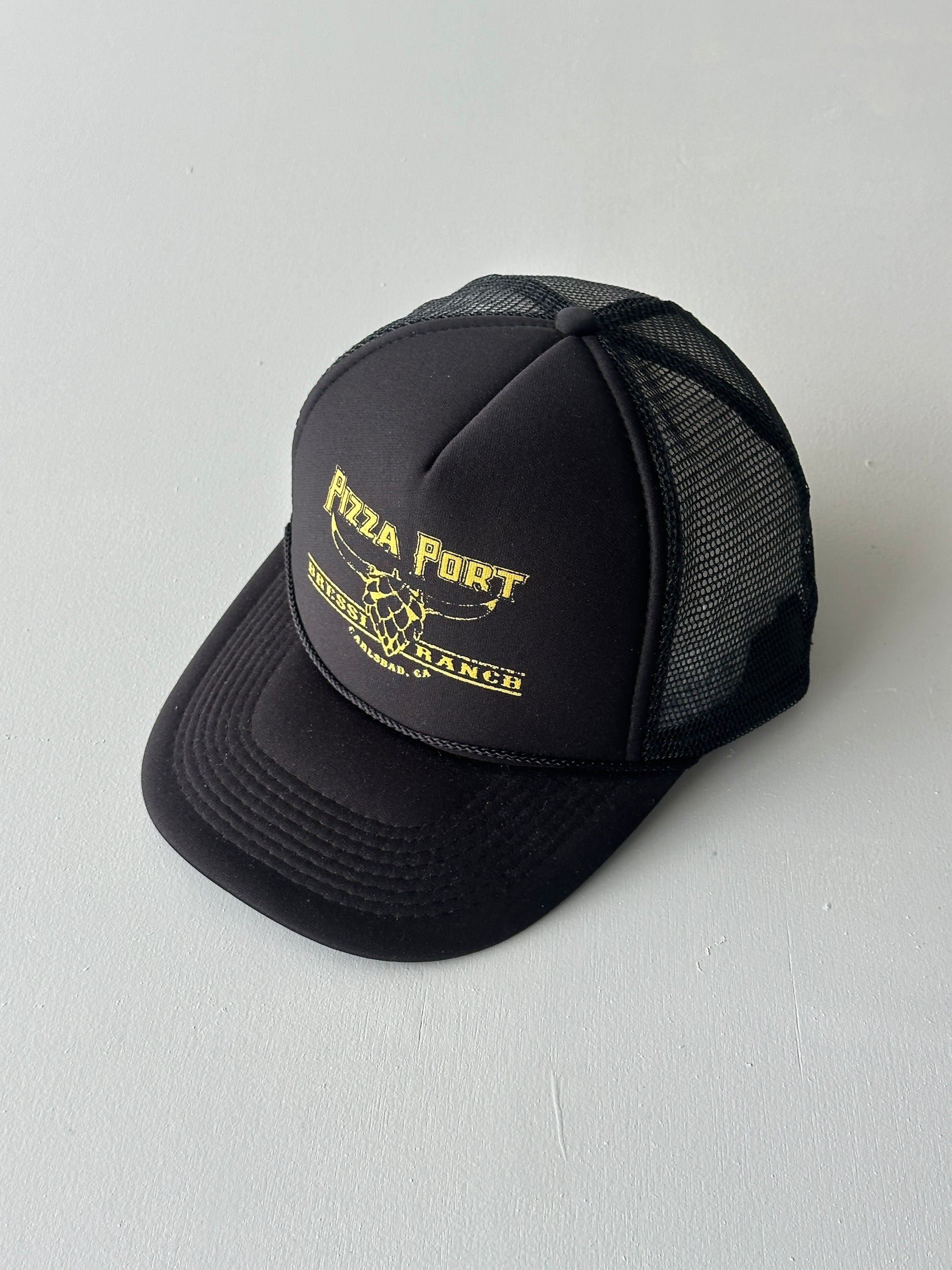 Black Pizza Port Bressi Ranch Vintage Foam and Mesh SnapBack Trucker Cap