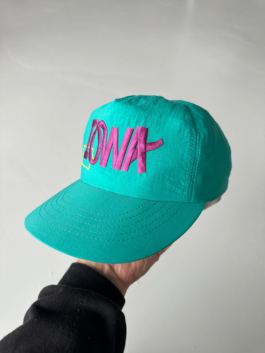 Teal Iowa State 90's Vintage SnapBack Trucker Cap