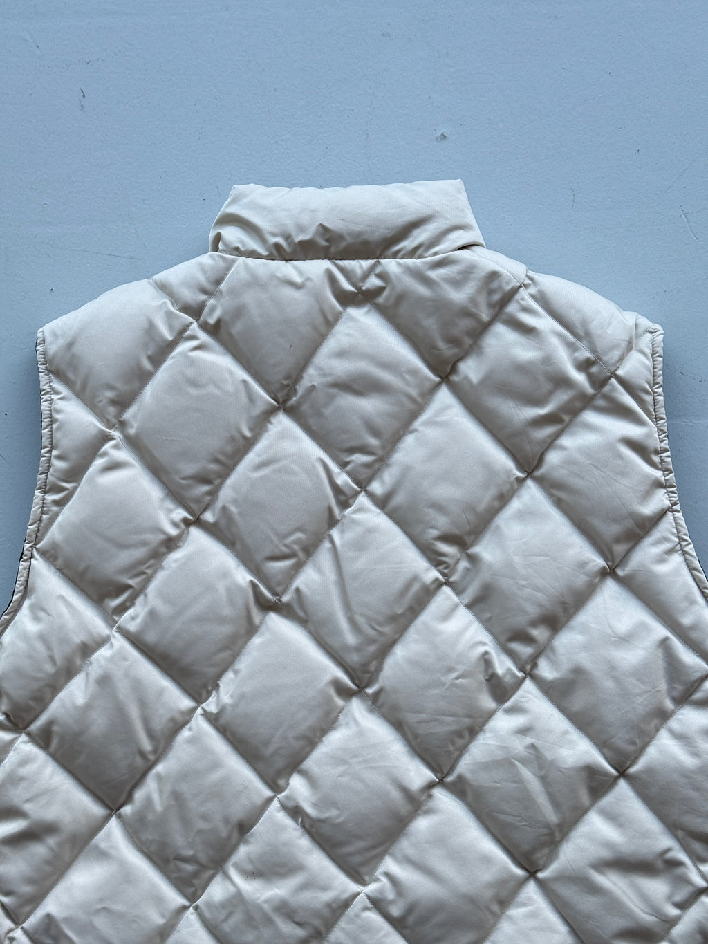 Cream Eddie Bauer 90's Vintage Quilted Body Warmer Vest - XL