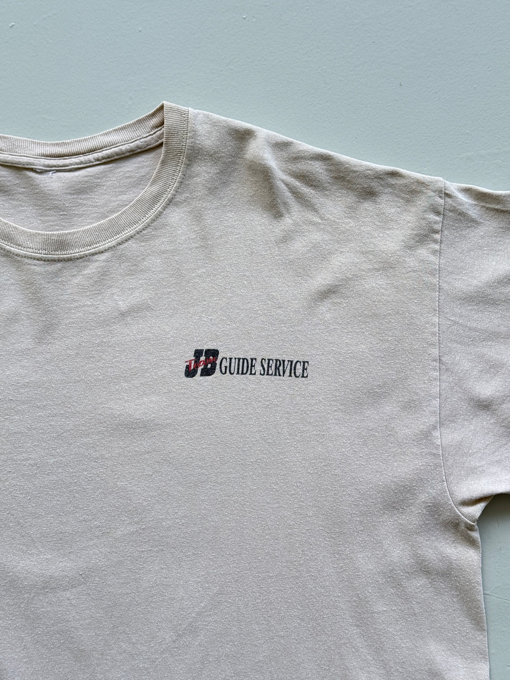 Cream Fishing Guide 90's Vintage Graphic Tourist T-Shirt - XL
