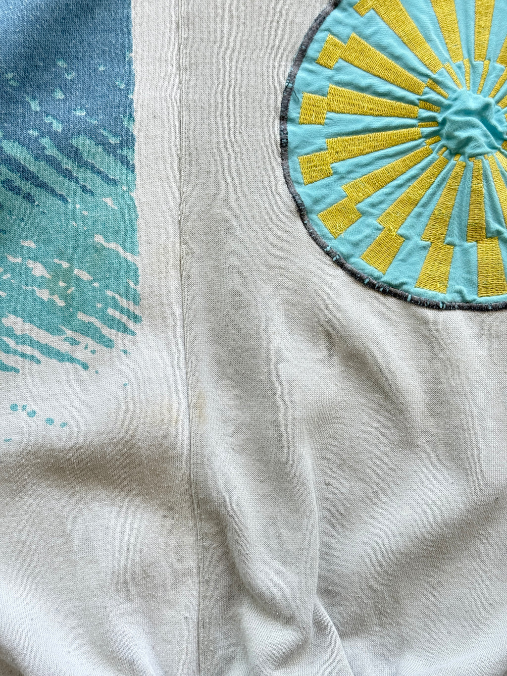 White Adidas 70's Vintage Munich Olympics Graphic Sweatshirt Jumper - Medium