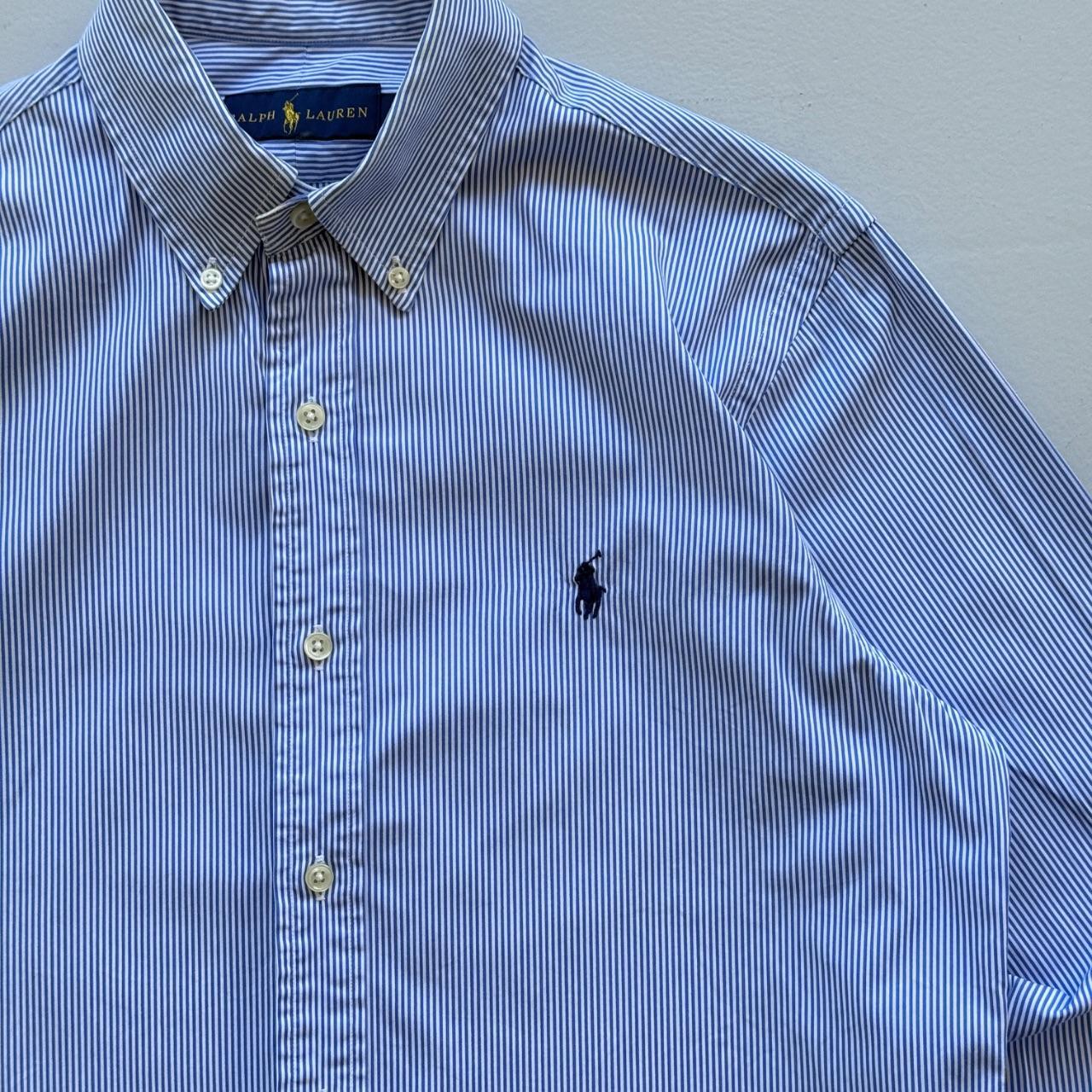 Blue / White Ralph Lauren 00's Oxford Shirt - Small