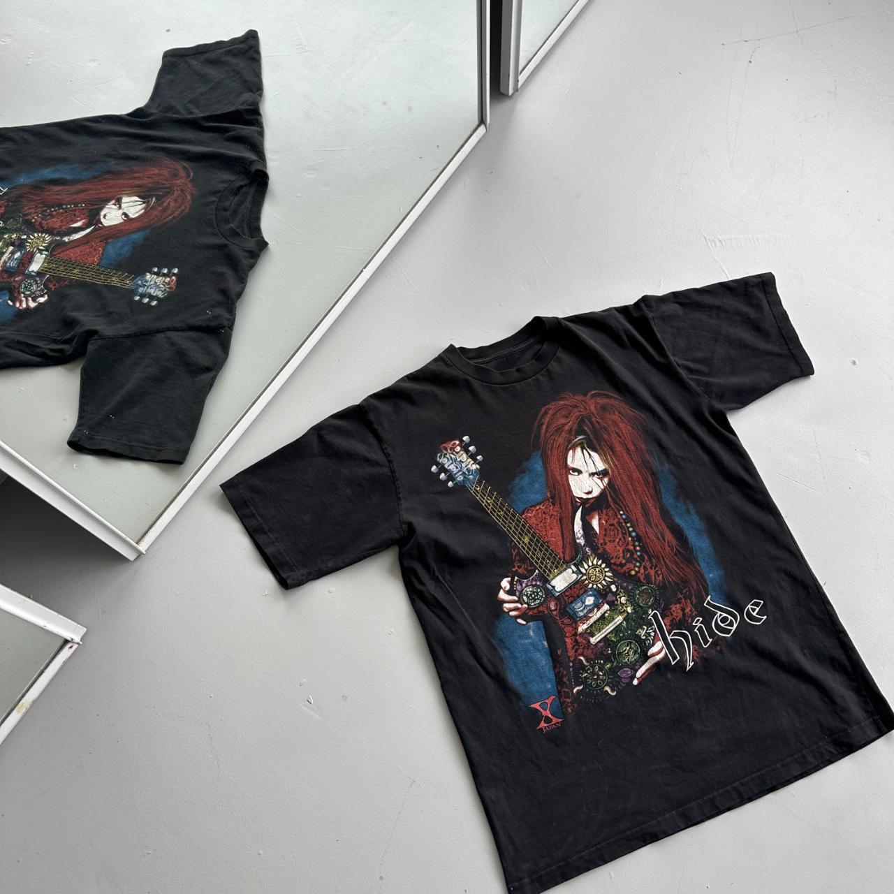 X Japan Black 90s Vintage Metal Band T-shirt - Large