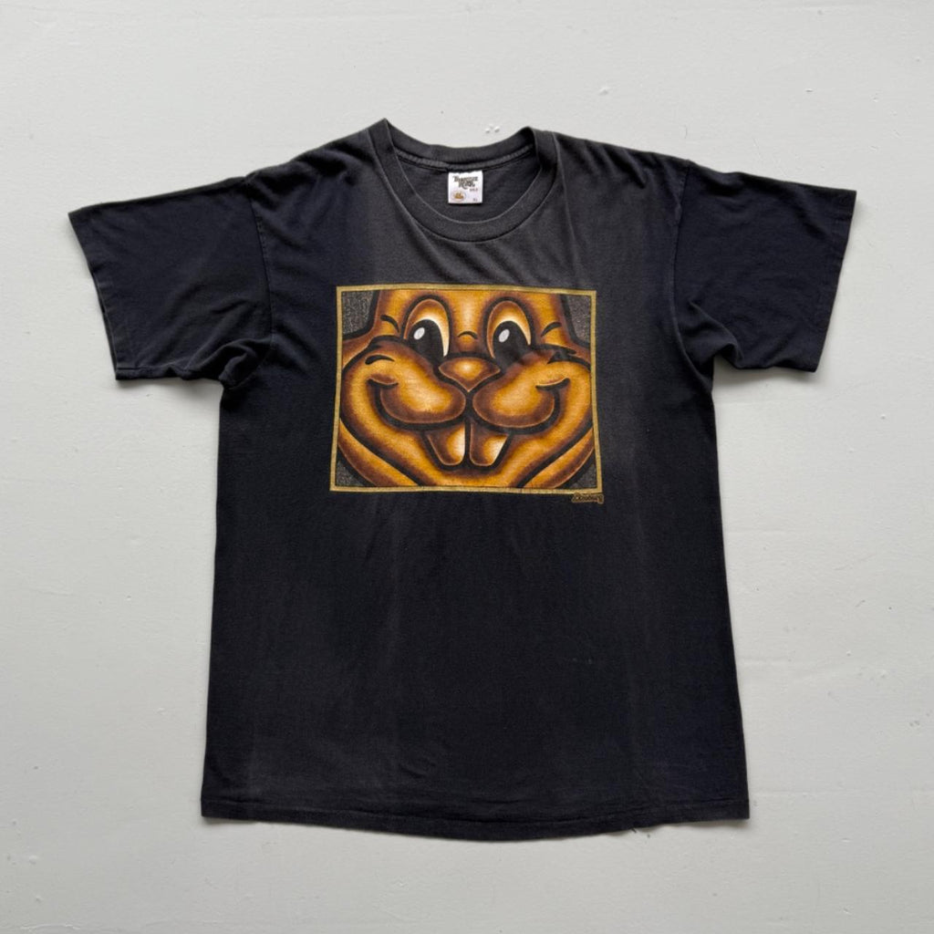 Black Cartoon Bunny 90s Vintage T-shirt - XL