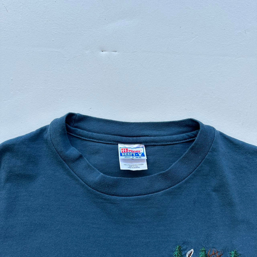 Blue Deer 90s Vintage T-shirt - XL