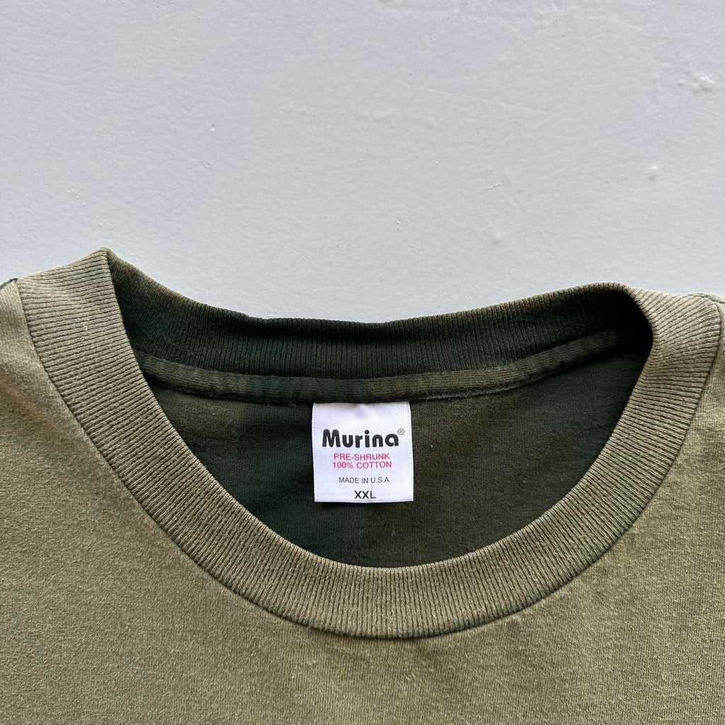 Green Faded Boots Hill Saloon Biker Vintage 90's Graphic T-shirt - XL