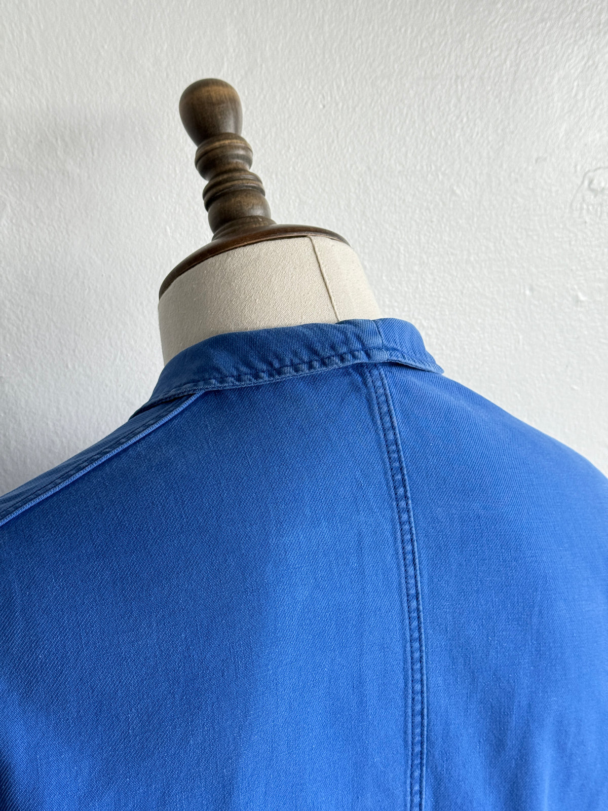 Thrashed Blue Adolphe Lafont 70's Vintage Workwear Chore Jacket CH522 - Small