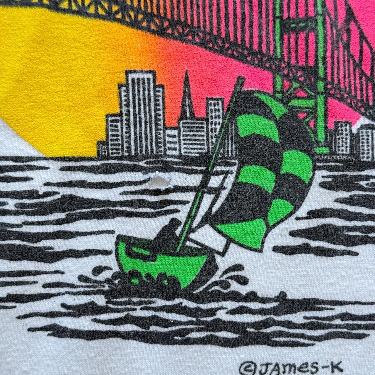 White San Francisco 90s Tourist Vintage T-shirt - Large
