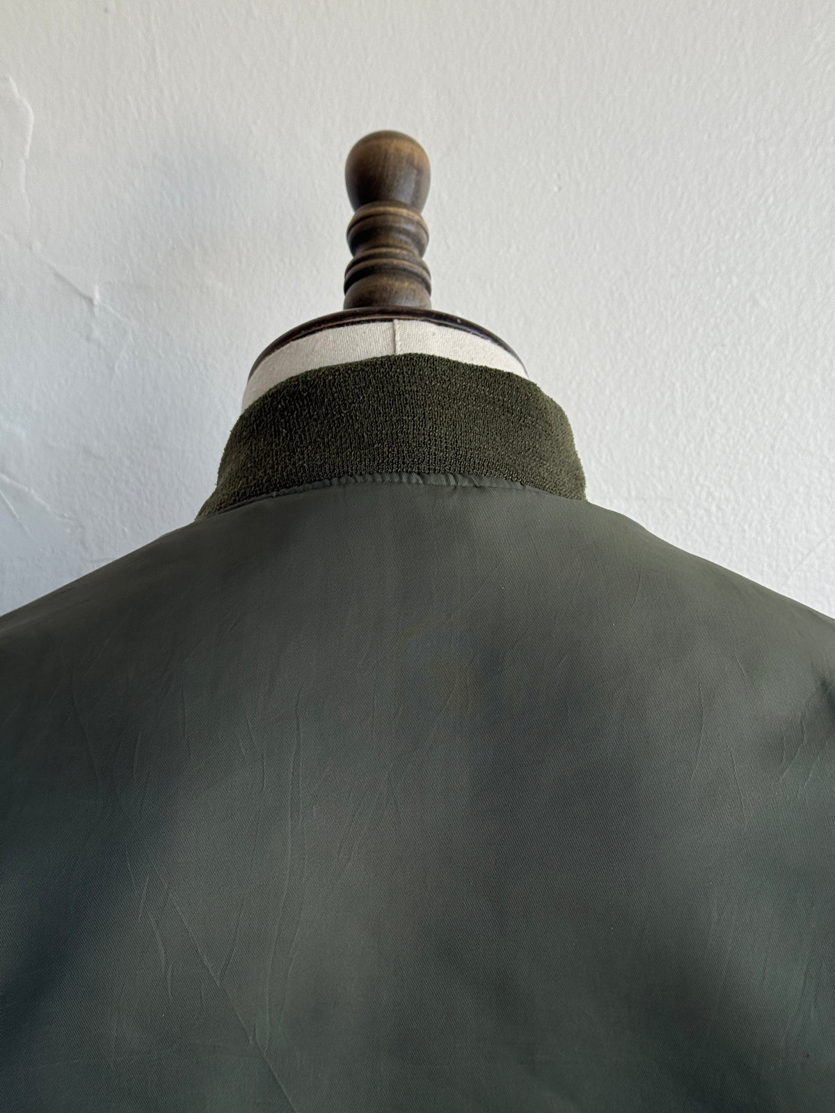 Olive Green MA-1 Style 90's Vintage Bomber Jacket - Medium