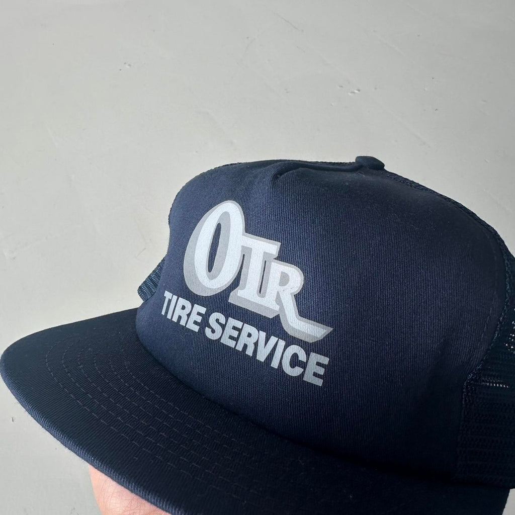 Navy OTR Tyre Service Mesh and Foam Trucker SnapBack Cap