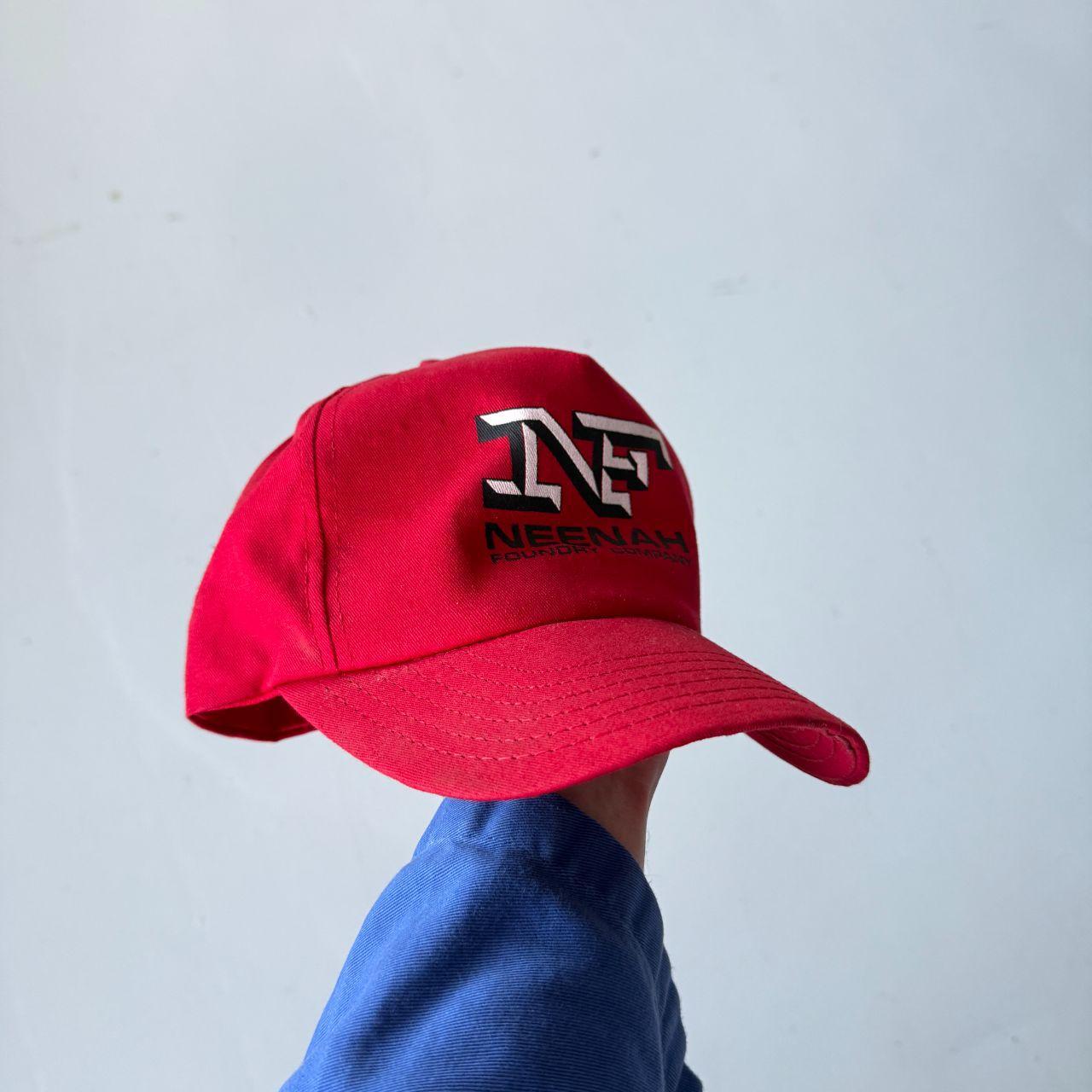 Red Neenah Foundry Vintage SnapBack Trucker Cap