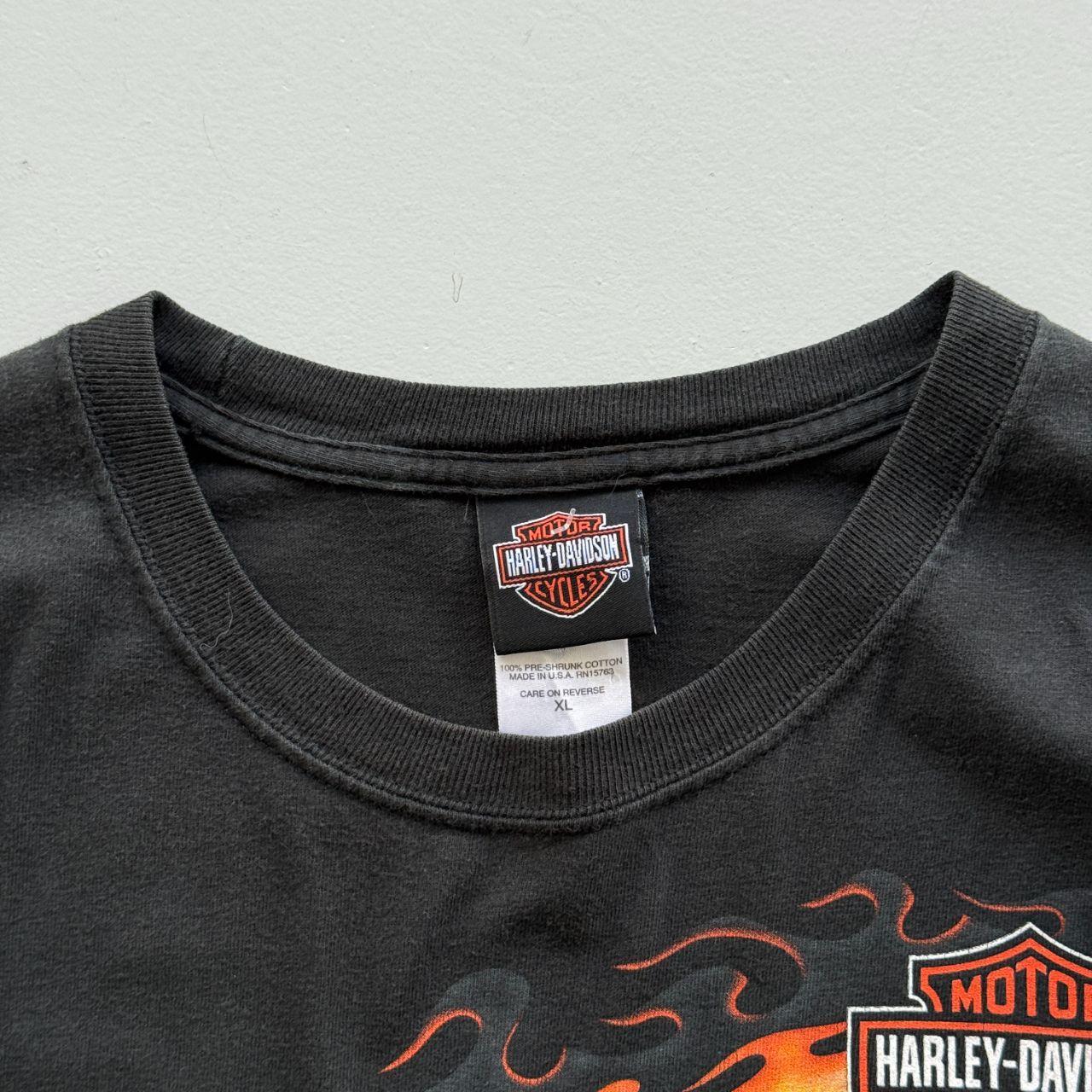 Black Harley Davidson 90s Vintage Graphic Long Sleeve T-Shirt - XL