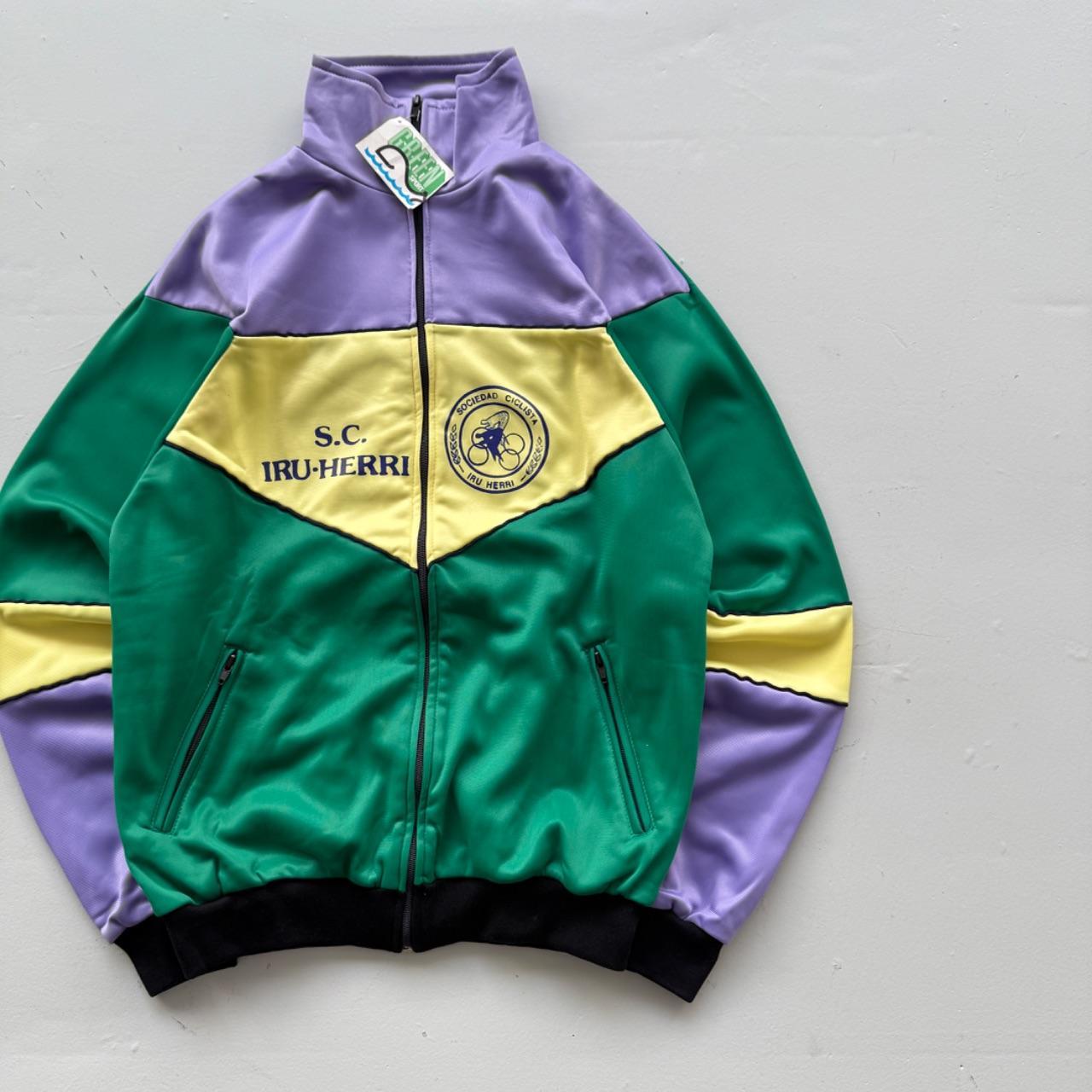 Green Cycling 80's Deadstock Track Jacket - Medium