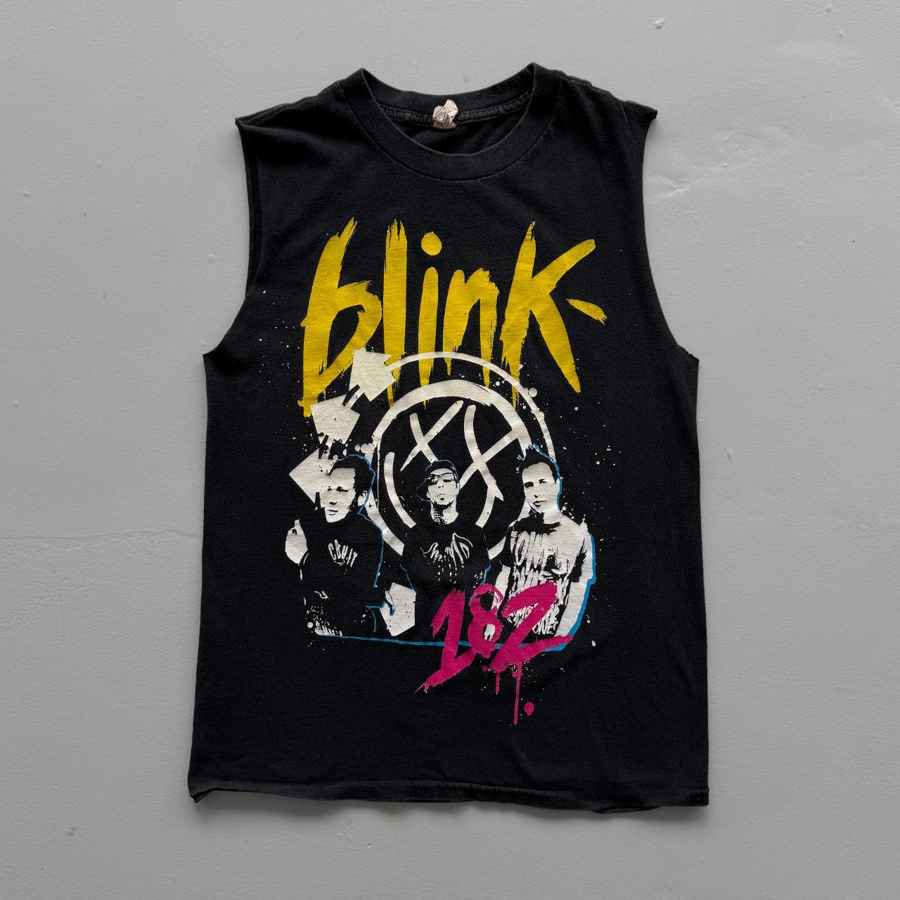 Black Blink-182 Vintage 00s Hand Cut Vest - Small