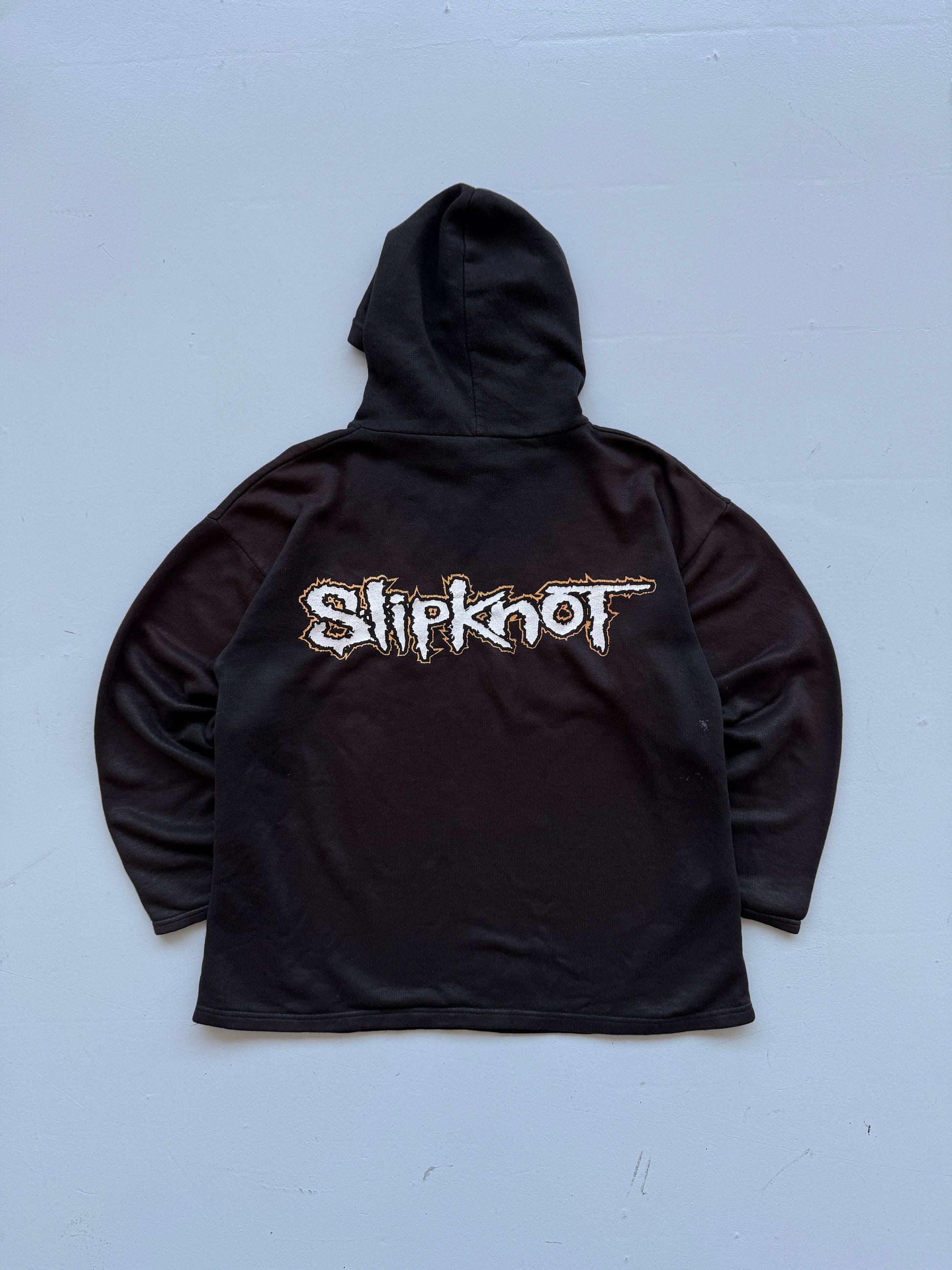Black Slipknot 00's Vintage 666 Graphic Hoodie Jumper - Small