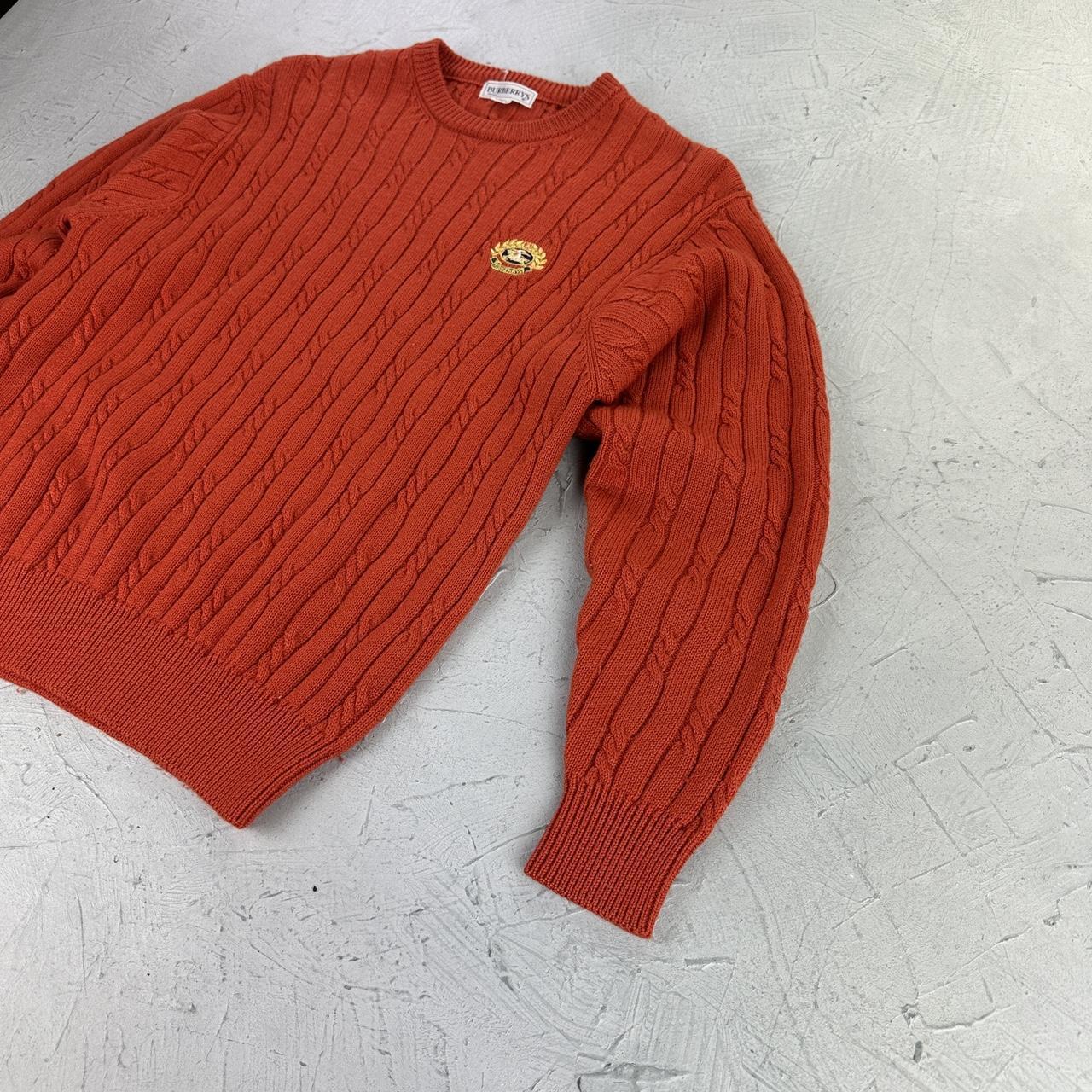 Vintage Orange Burberrys 90's Sweatshirt - Small