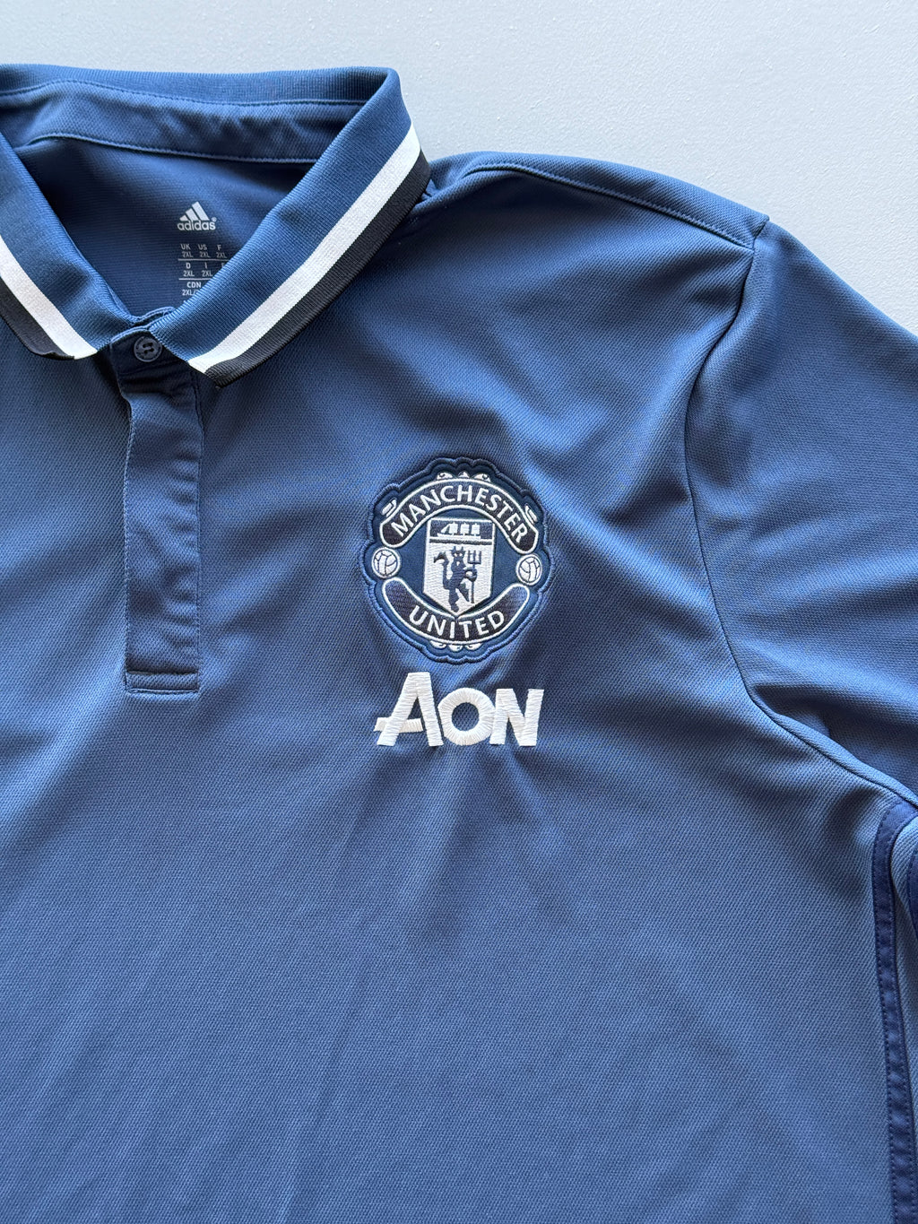 Adidas Manchester United AON Climalite Vintage Polo Shirt - XL