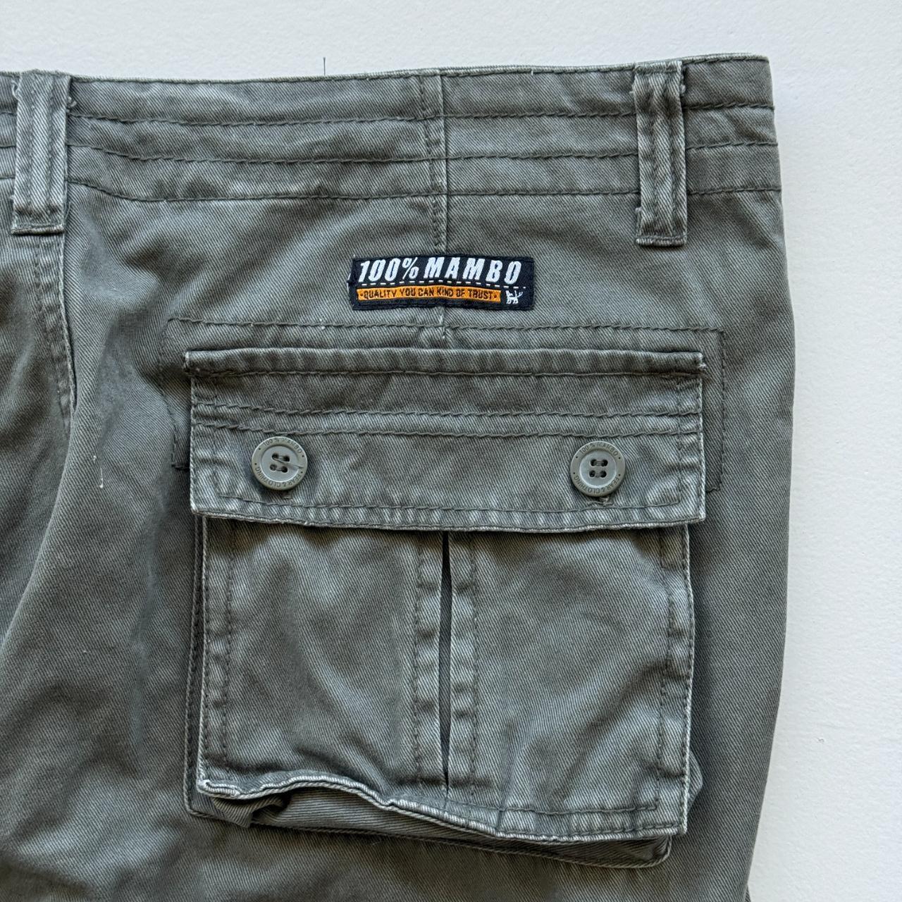 Vintage 90s Mambo Surfwear Cargo Green Pants - 36” x 29”