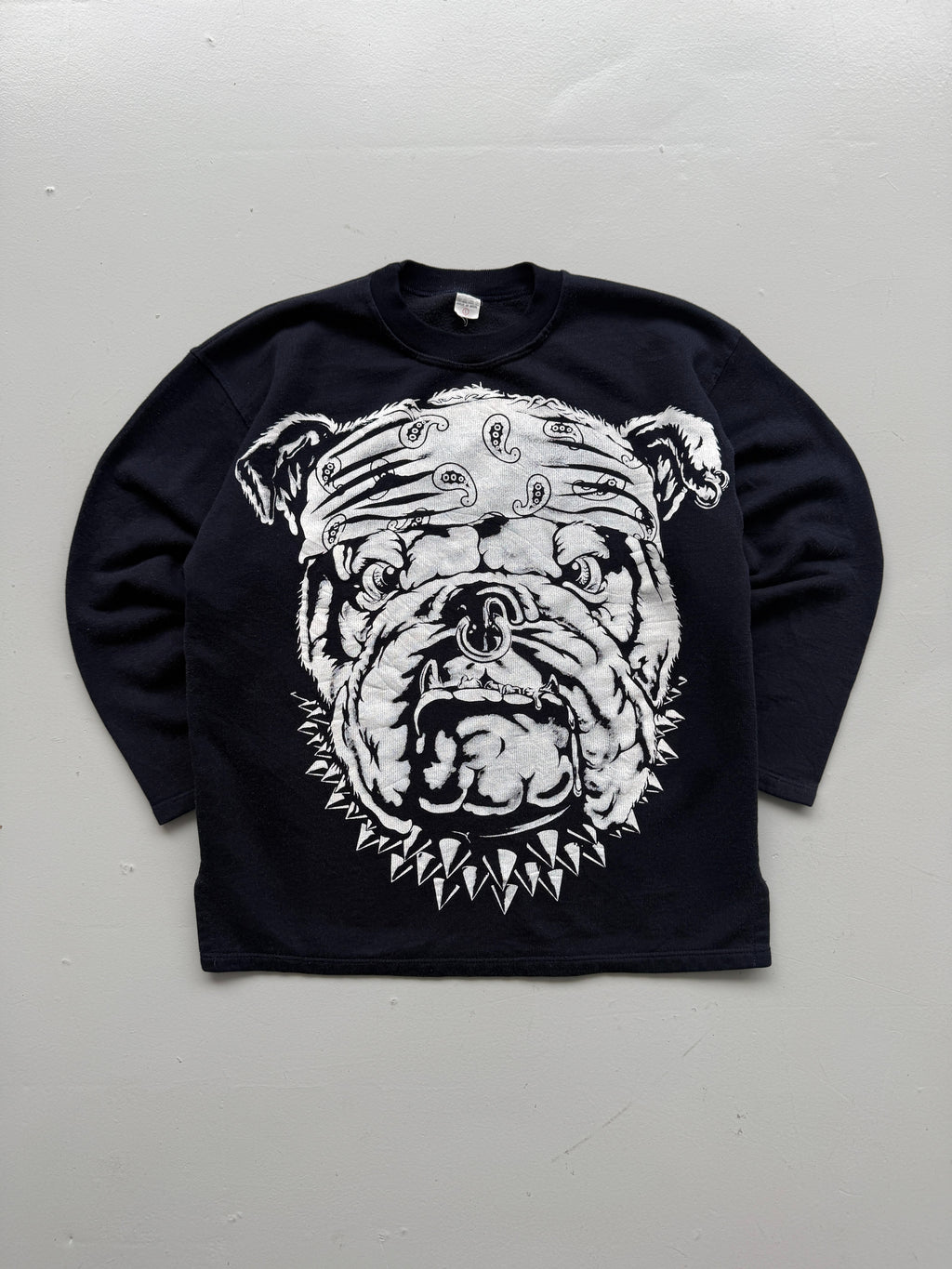 Black American Bulldog Graphic 90's Vintage Sweatshirt