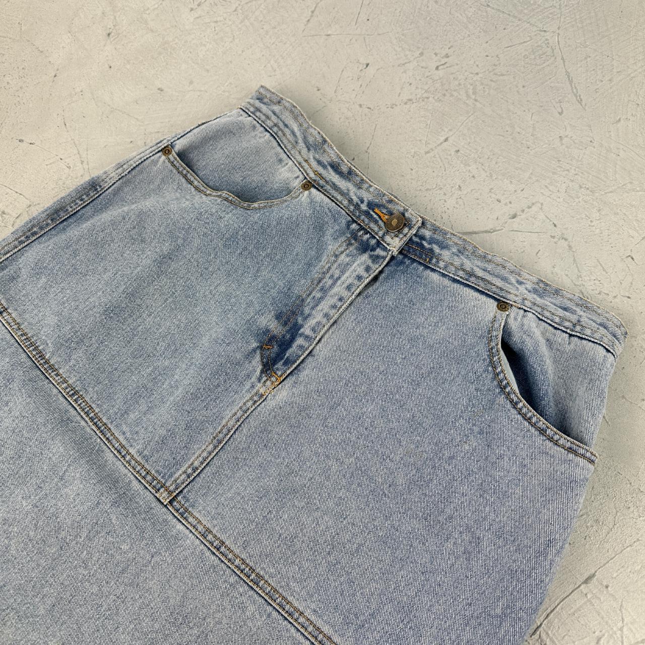 Jeanology Y2K Denim Vintage Maxi Skirt - Size 12 30” x 29”