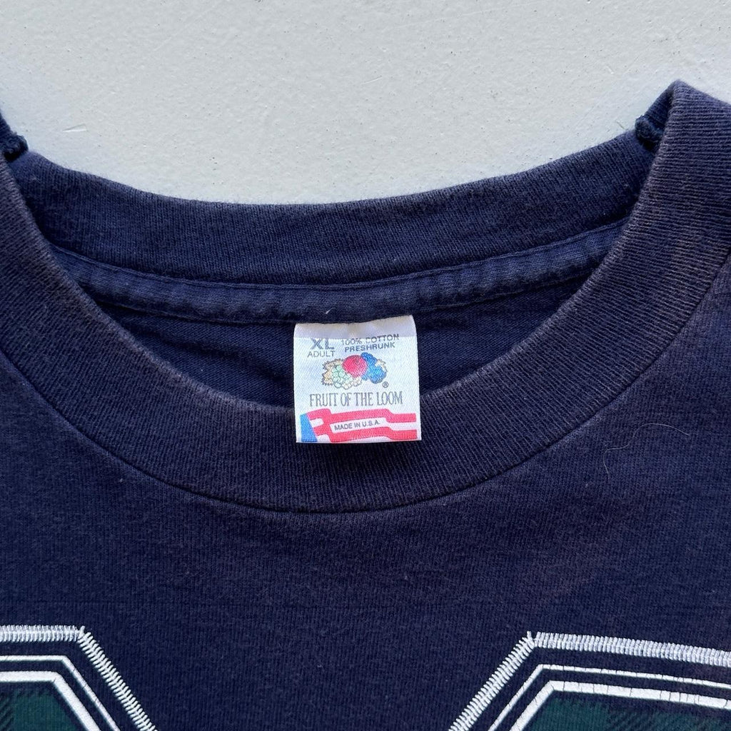 Navy Michigan University / Tourist Vintage 90's T-shirt - XL