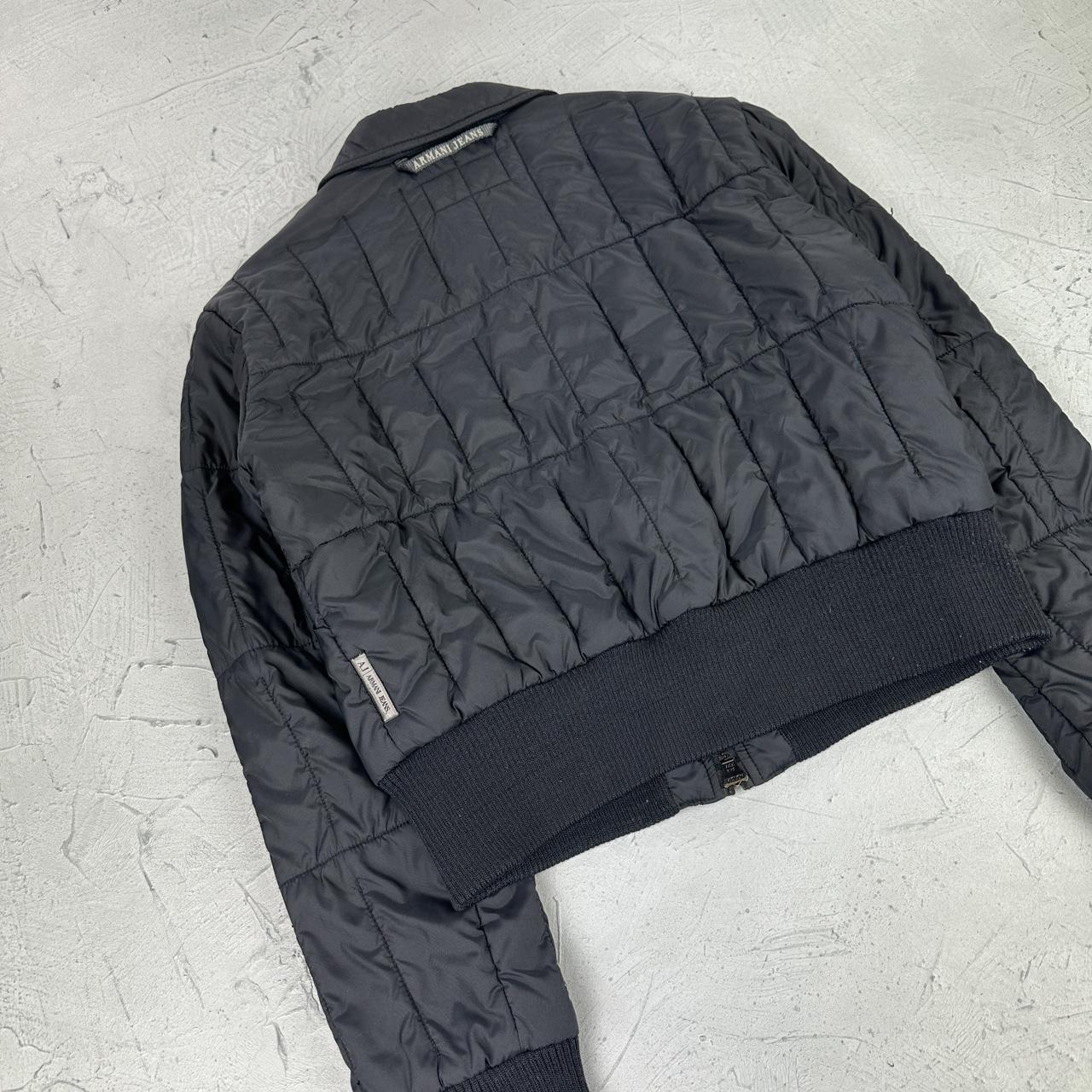 Armani Black Y2K Puffer Jacket - Medium