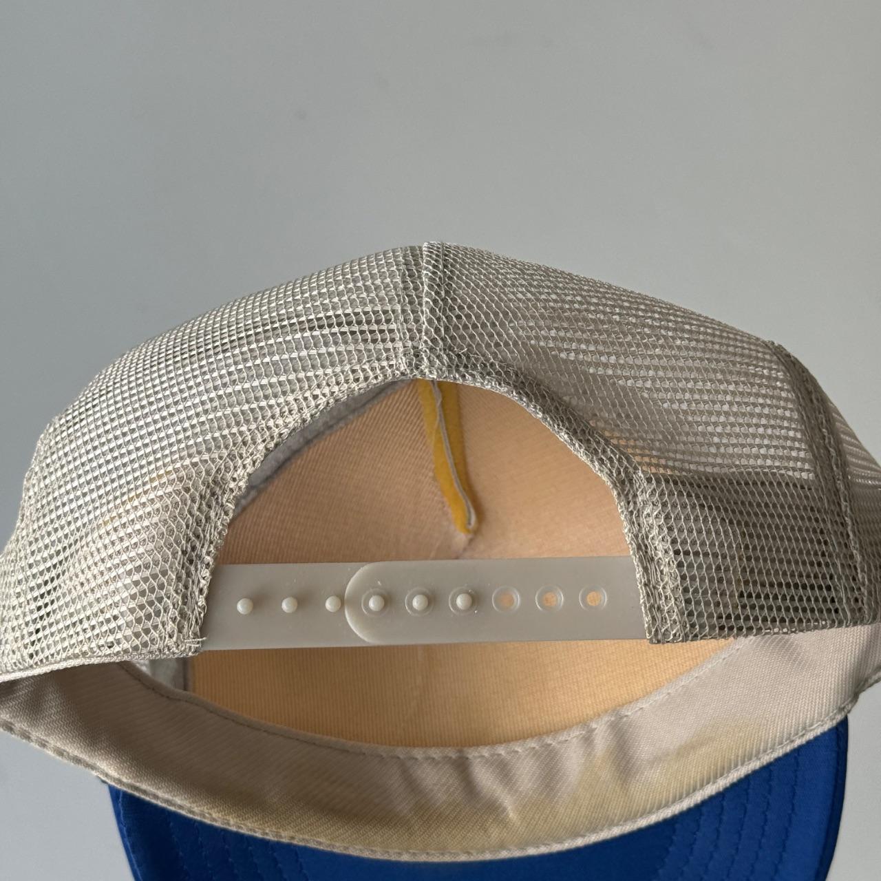 Grey and Blue Whitlock Auto Supply Vintage Foam and Mesh SnapBack Trucker Cap