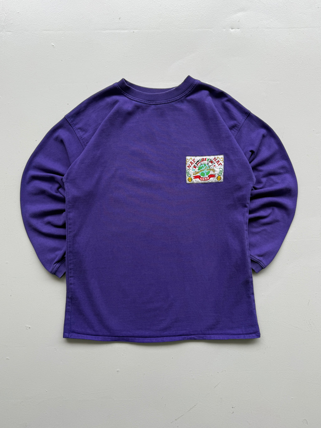 Naf Naf Purple Made in Paris 90s Vintage Sweatshirt